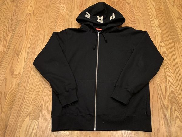 Supreme Thermal Zip Up Sweatshirt Black