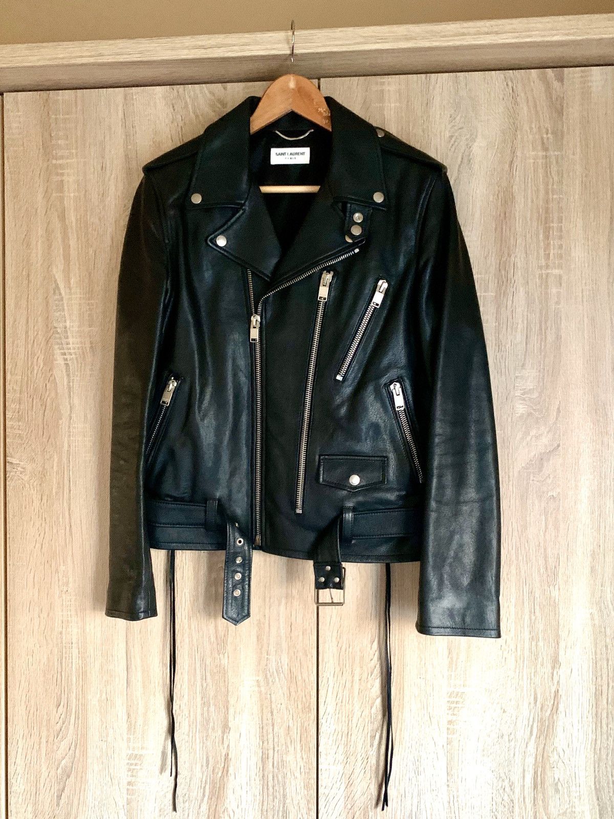 Saint laurent clearance leather jacket l17