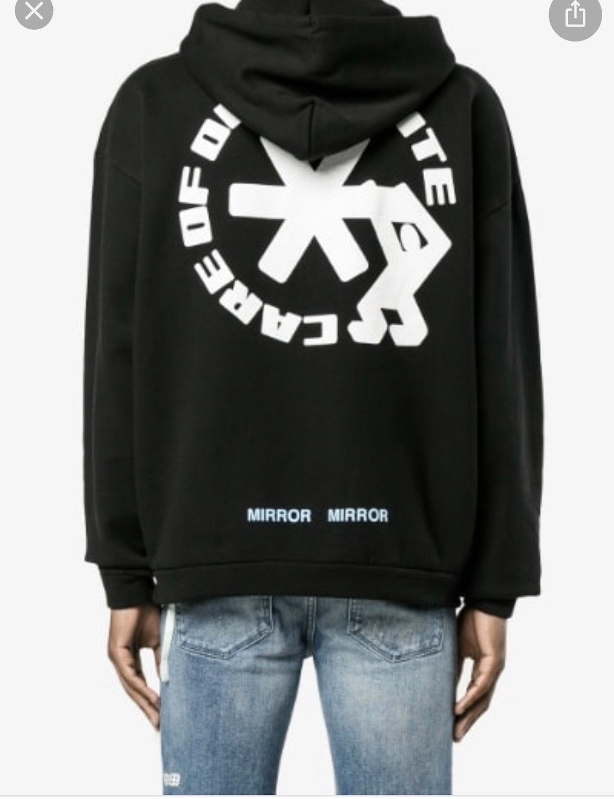 Off White Off White Care Of Mirror Mirror Hoodie Grailed