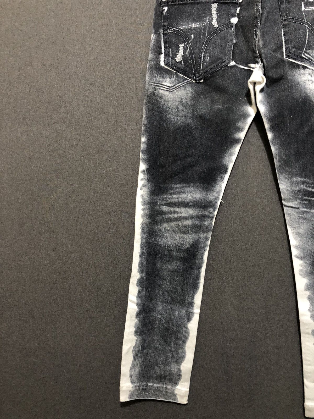 Dolce & Gabbana Dolce & Gabbana Ripped Stone Wash Skinny Distressed Denim Size US 32 / EU 48 - 7 Thumbnail