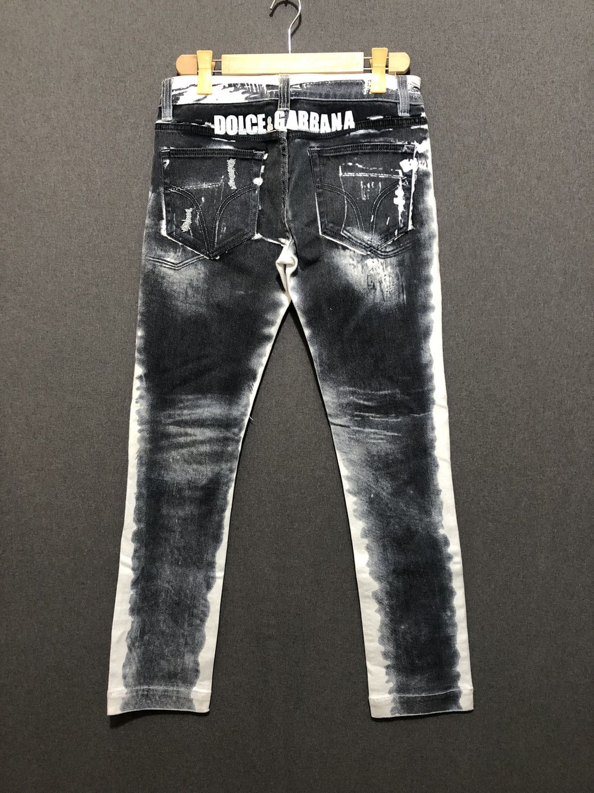 Dolce & Gabbana Dolce & Gabbana Ripped Stone Wash Skinny Distressed Denim Size US 32 / EU 48 - 5 Thumbnail