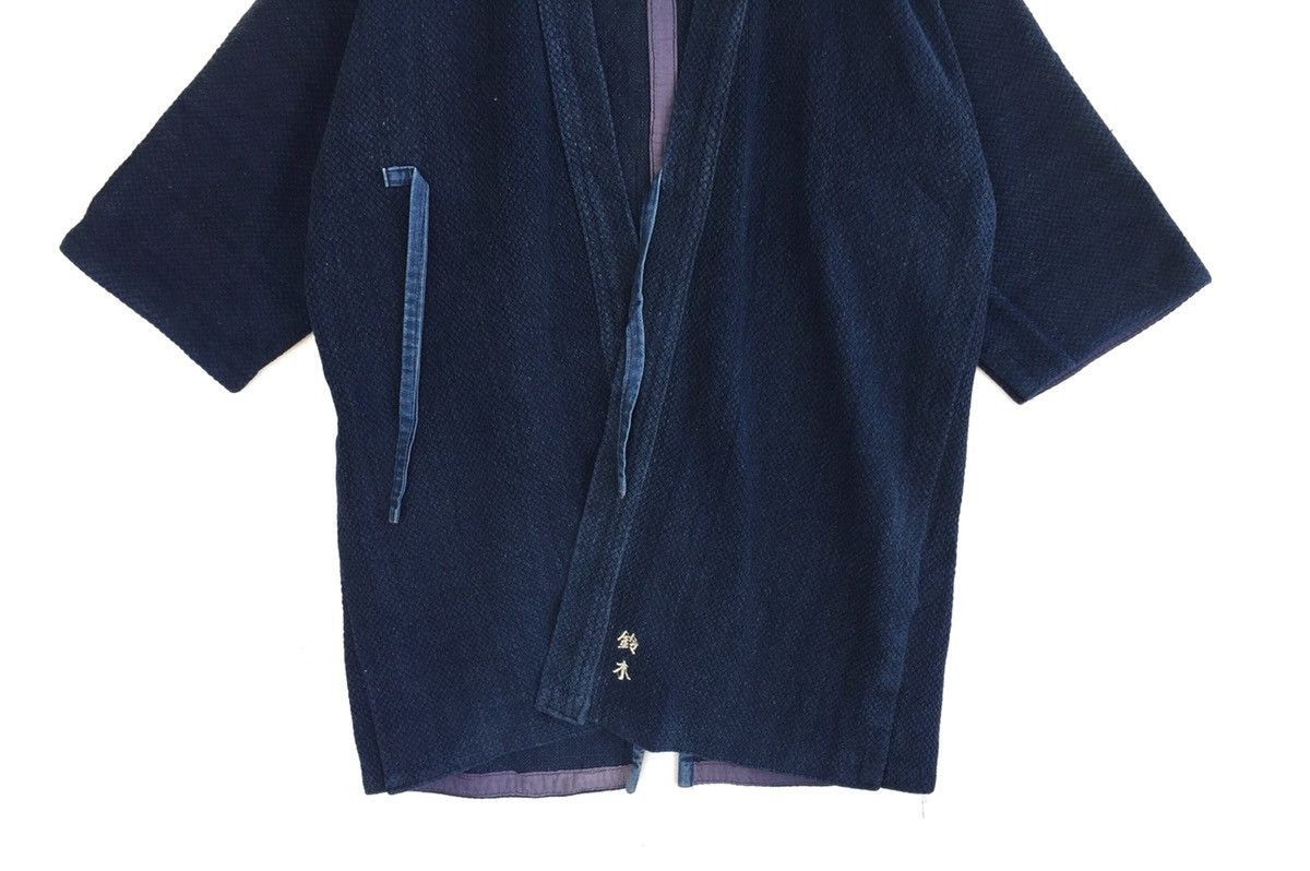 Indigo × Japanese Brand Vtg Kendo Jacket Indigo Blue Japanese Traditional Samurai Size US L / EU 52-54 / 3 - 3 Thumbnail