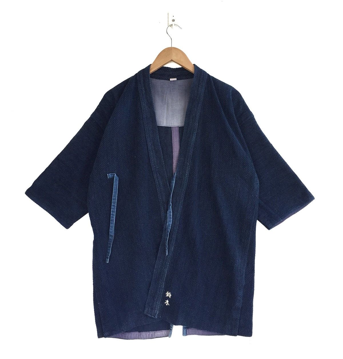 Indigo × Japanese Brand Vtg Kendo Jacket Indigo Blue Japanese Traditional Samurai Size US L / EU 52-54 / 3 - 1 Thumbnail