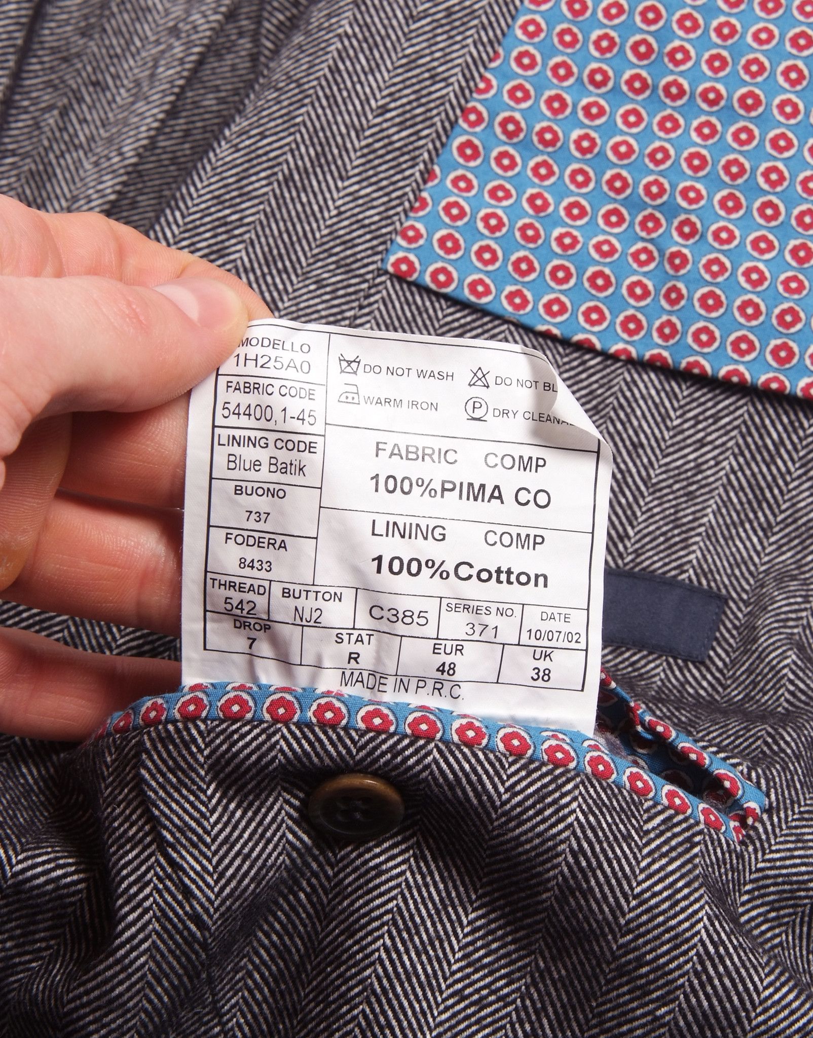 Suitsupply Suitsupply Havana Pima Cotton Blazer Jacket Size 38R - 8 Thumbnail