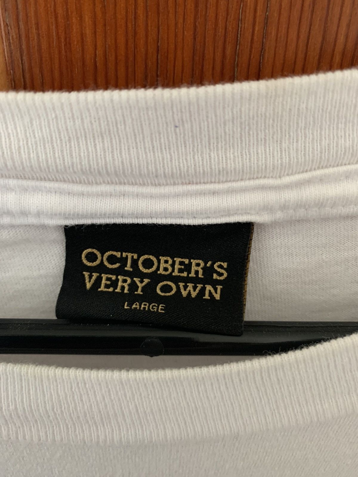 White Long Sleve OVO lettering Tops