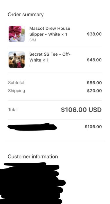 Drew House Drew House SS Secret Tee | Large | Off-White Size US L / EU 52-54 / 3 - 3 Preview