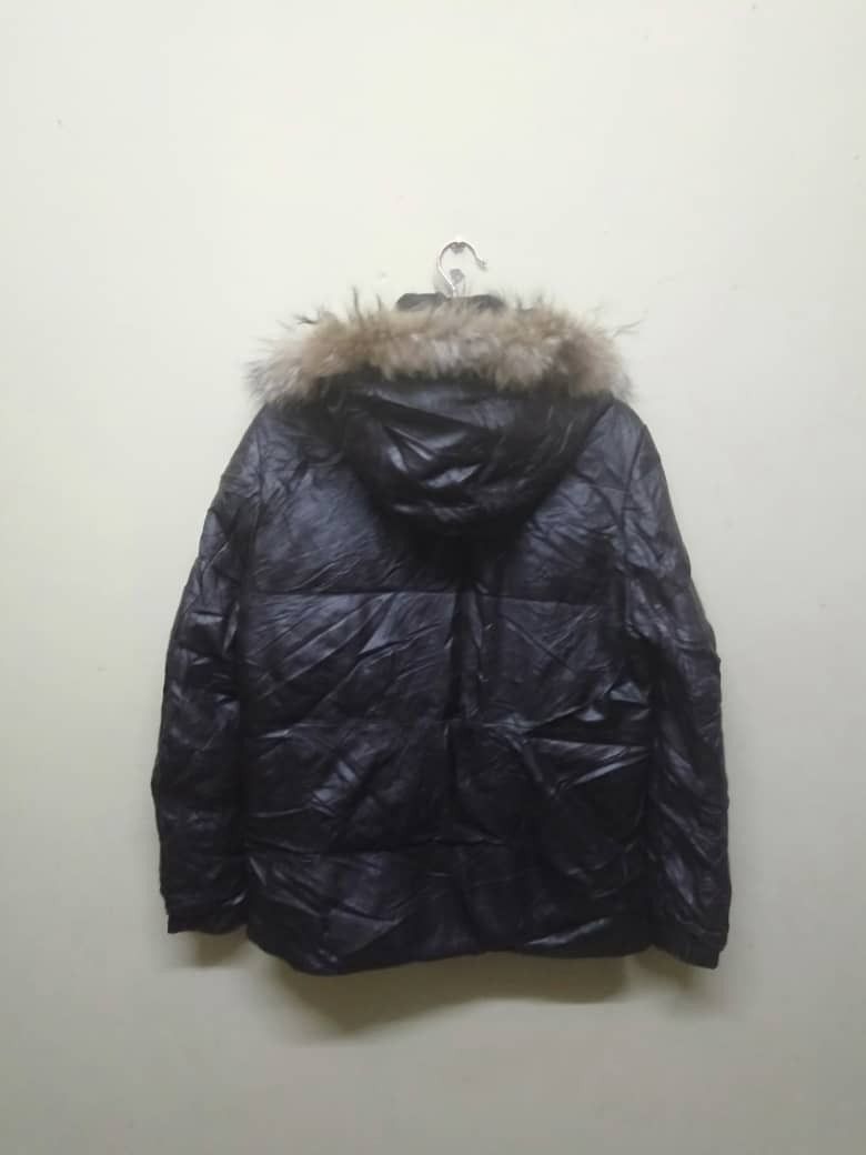 Tomorrowland Tomorrowland Hooded Leather Jacket Puffer Design B25 Size US M / EU 48-50 / 2 - 9 Thumbnail