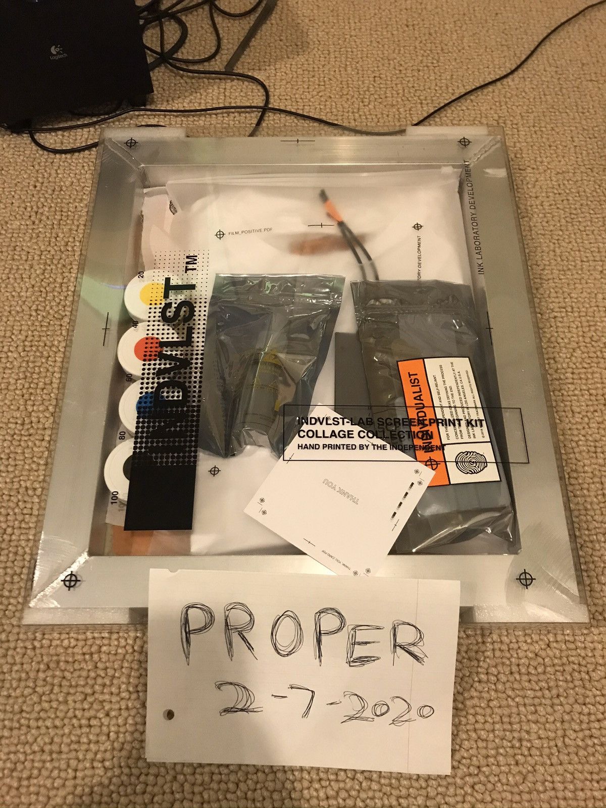 INDVLST LAB SCREENPRINT ACTIVATION KIT VOL 1 WHITE L/S SZ L