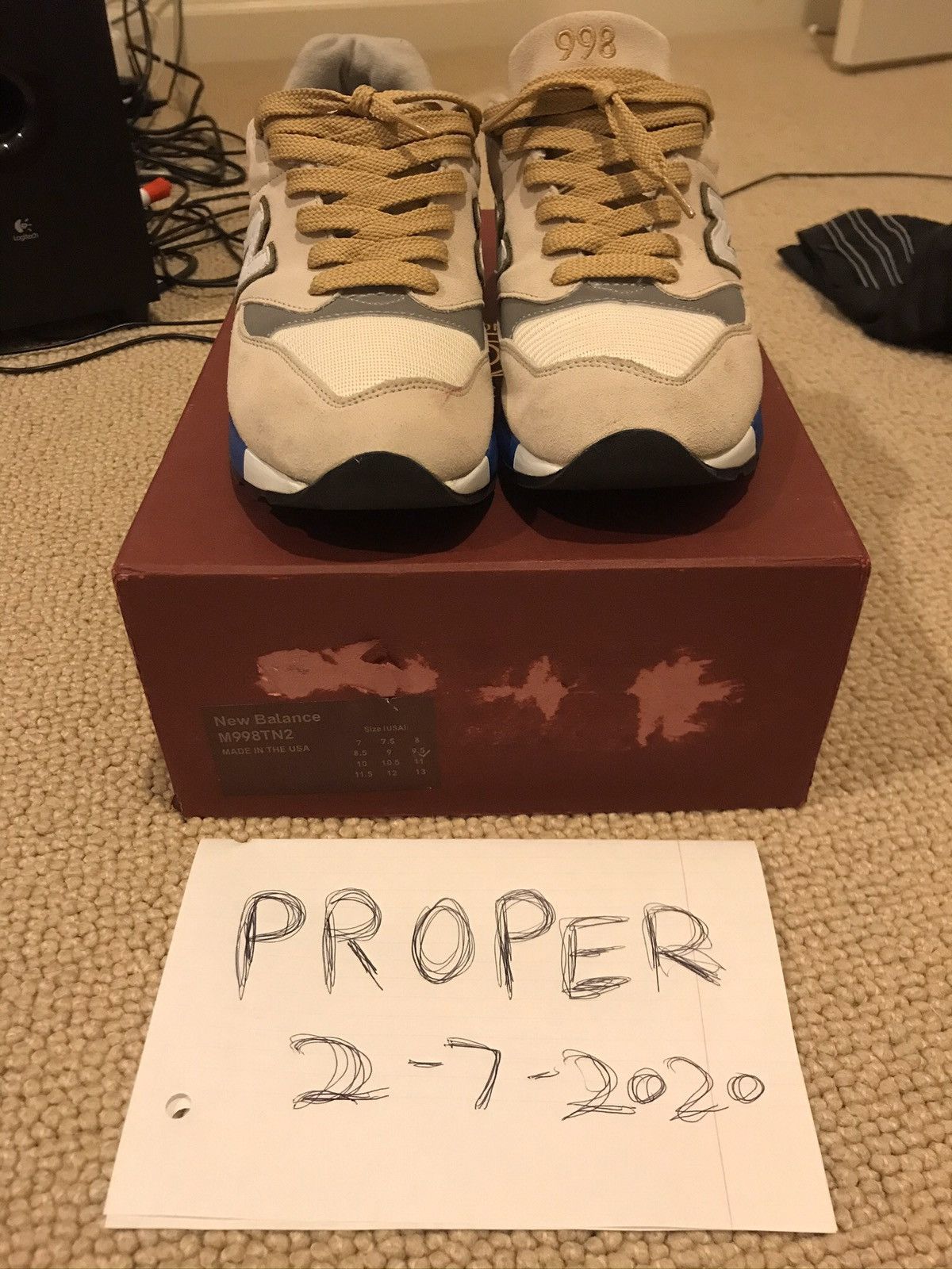 CNCPTS X NEW BALANCE 998 C-NOTE SZ 9.5