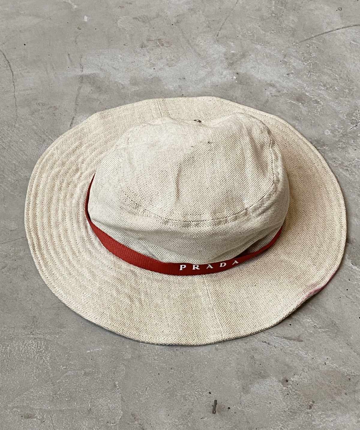 Pre-owned Prada Vintage  Hat In White