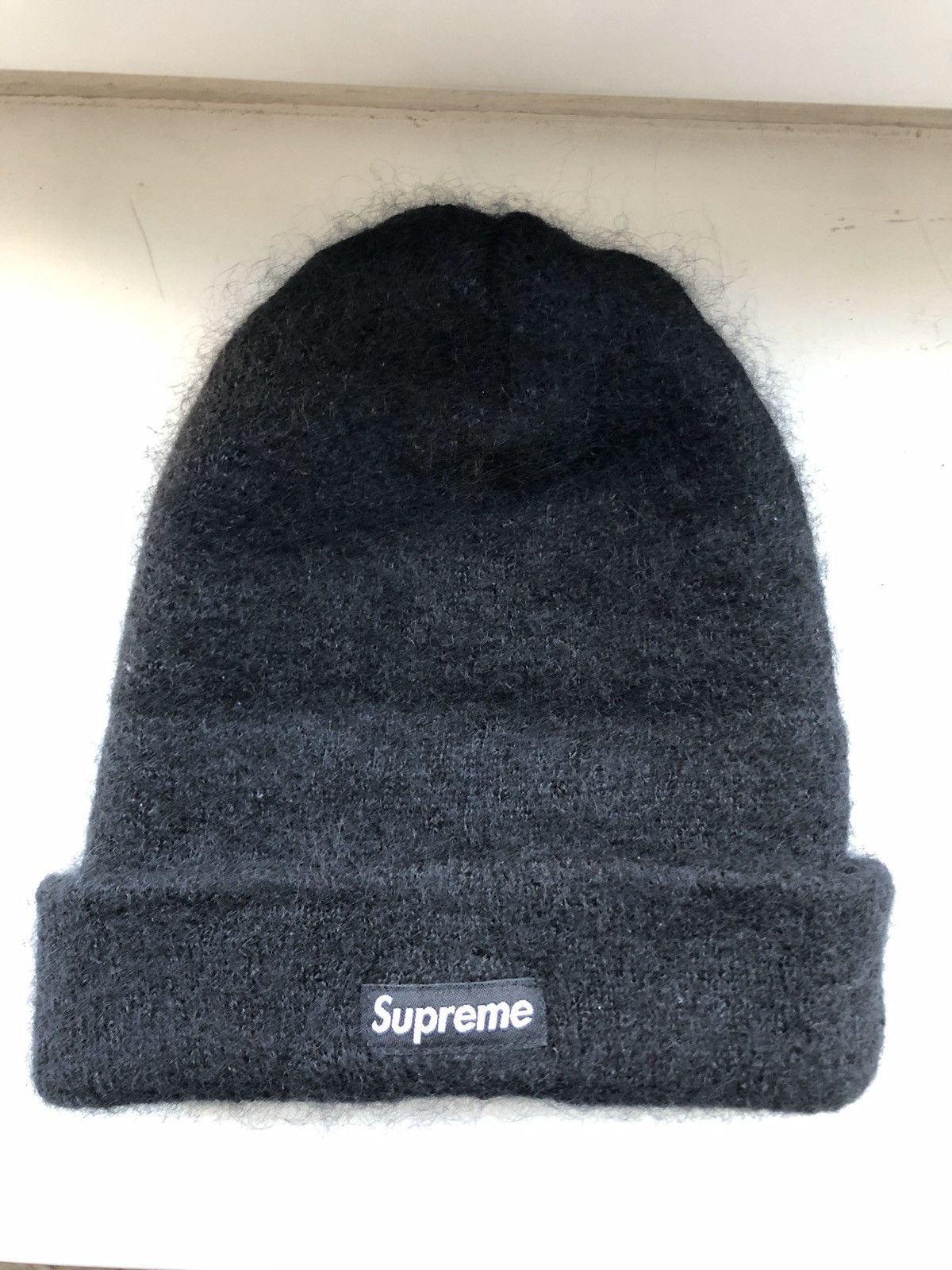 Supreme Mohair Beanie Black - FW16 - US