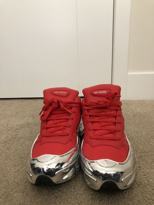 Raf simons red and on sale silver