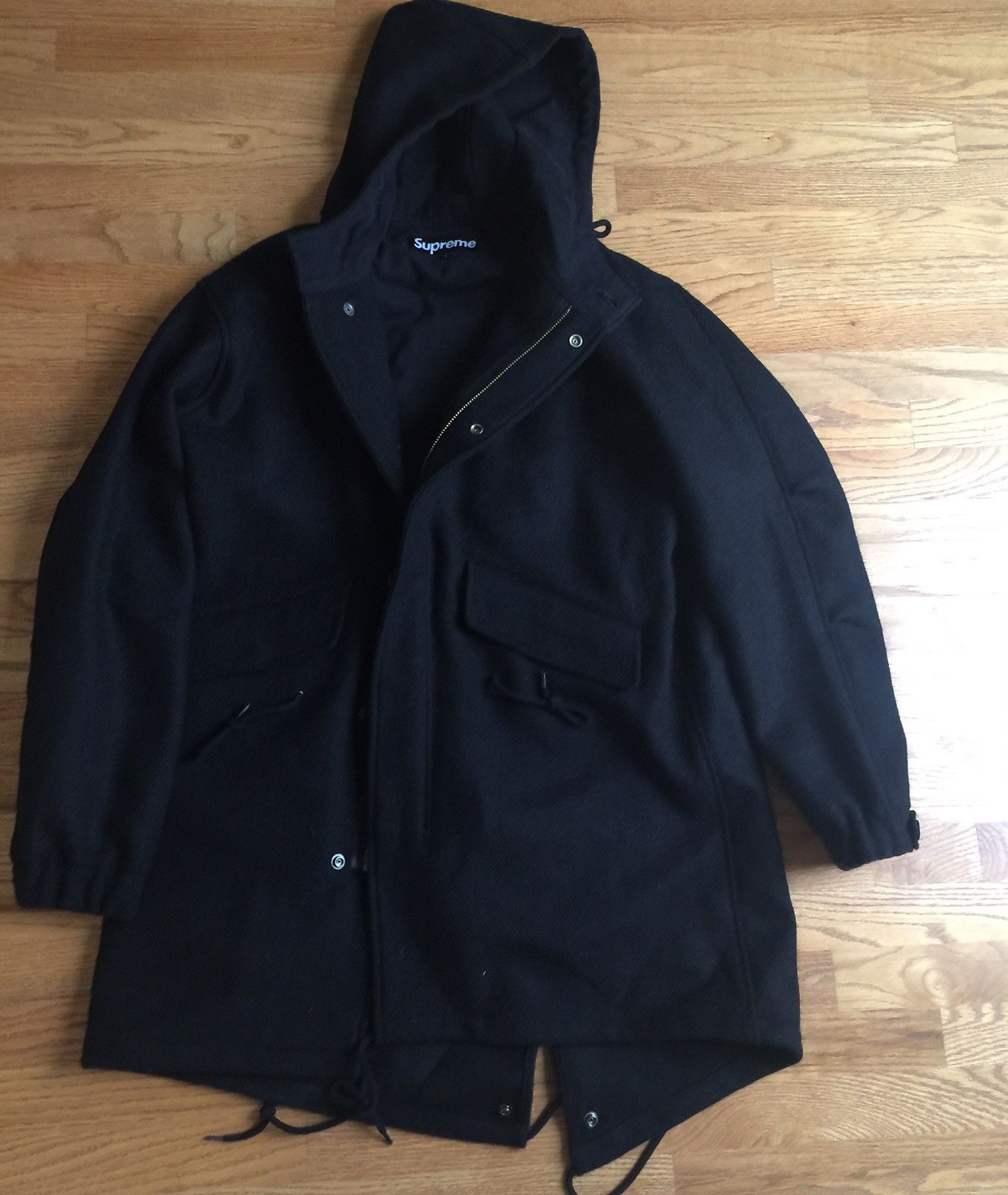 Supreme wool fishtail parka store