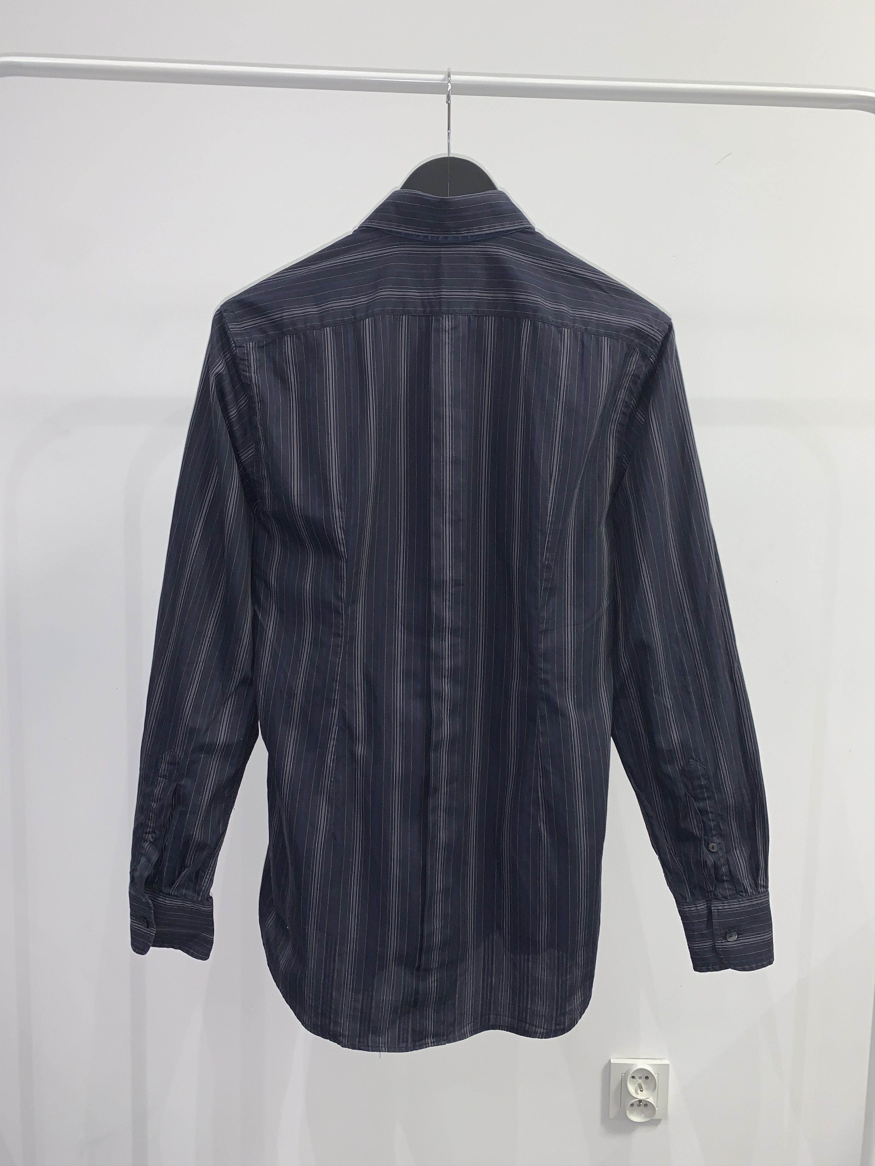 Dolce & Gabbana Dolce & Gabbana Silk Striped Shirt Size US M / EU 48-50 / 2 - 2 Thumbnail