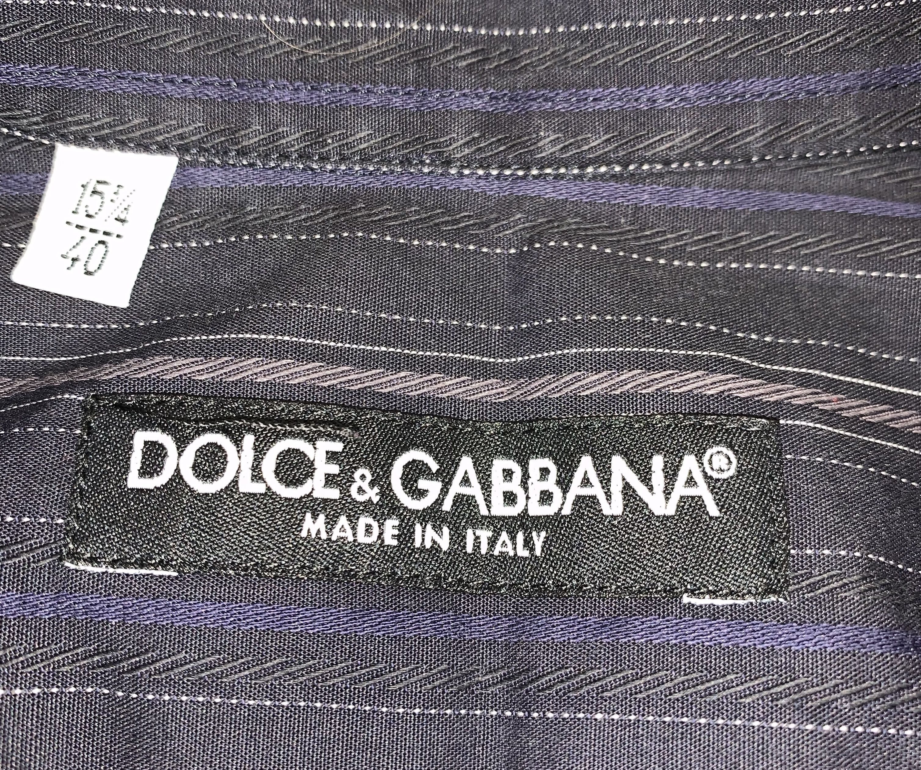 Dolce & Gabbana Dolce & Gabbana Silk Striped Shirt Size US M / EU 48-50 / 2 - 8 Thumbnail