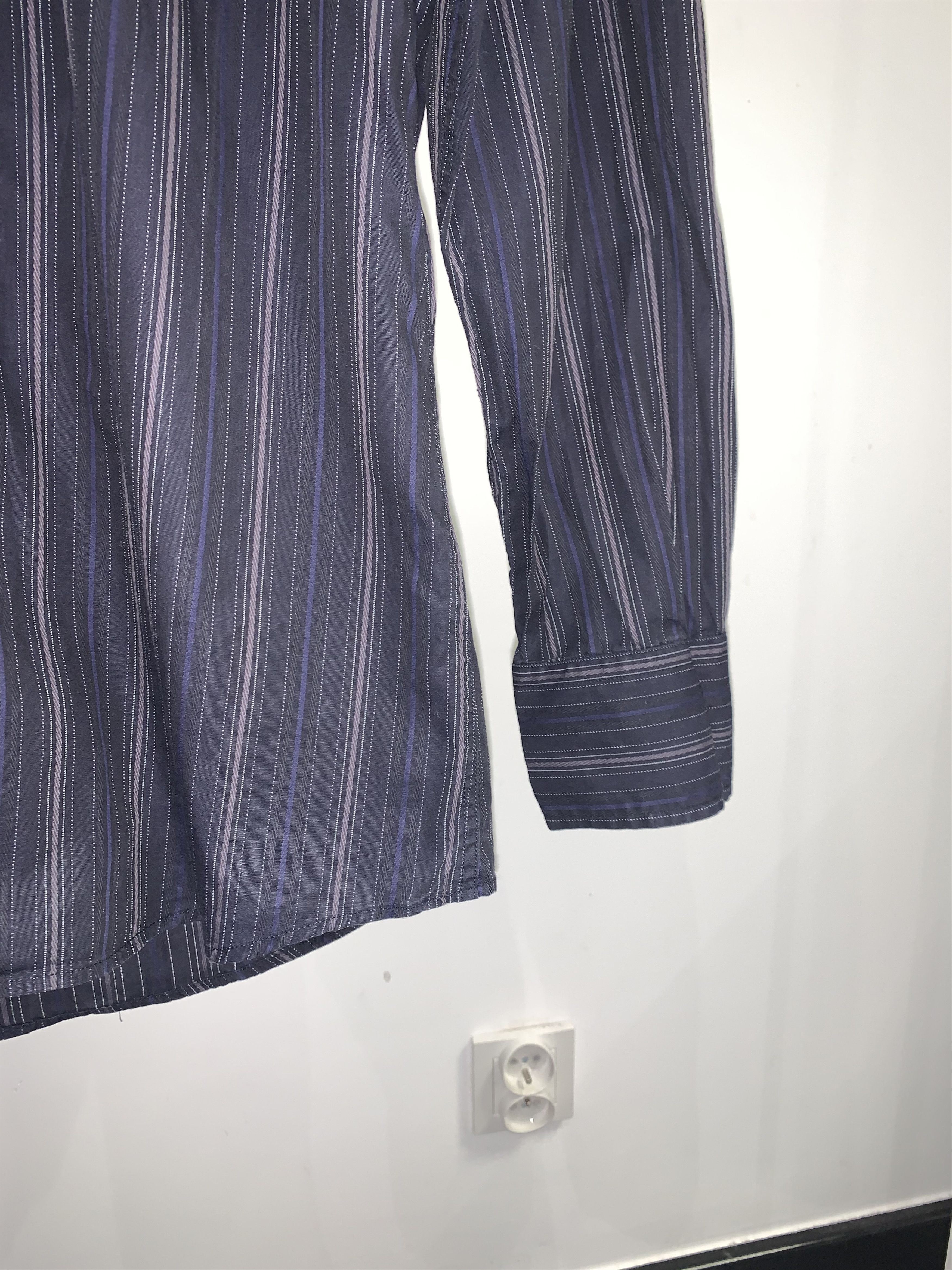 Dolce & Gabbana Dolce & Gabbana Silk Striped Shirt Size US M / EU 48-50 / 2 - 4 Thumbnail