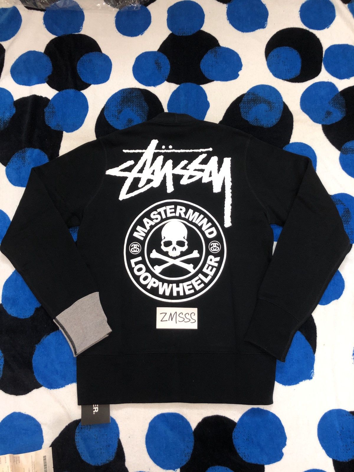 Stussy STUSSY x MASTERMIND JAPAN x LOOPWHEELER SKULL CARDIGAN | Grailed