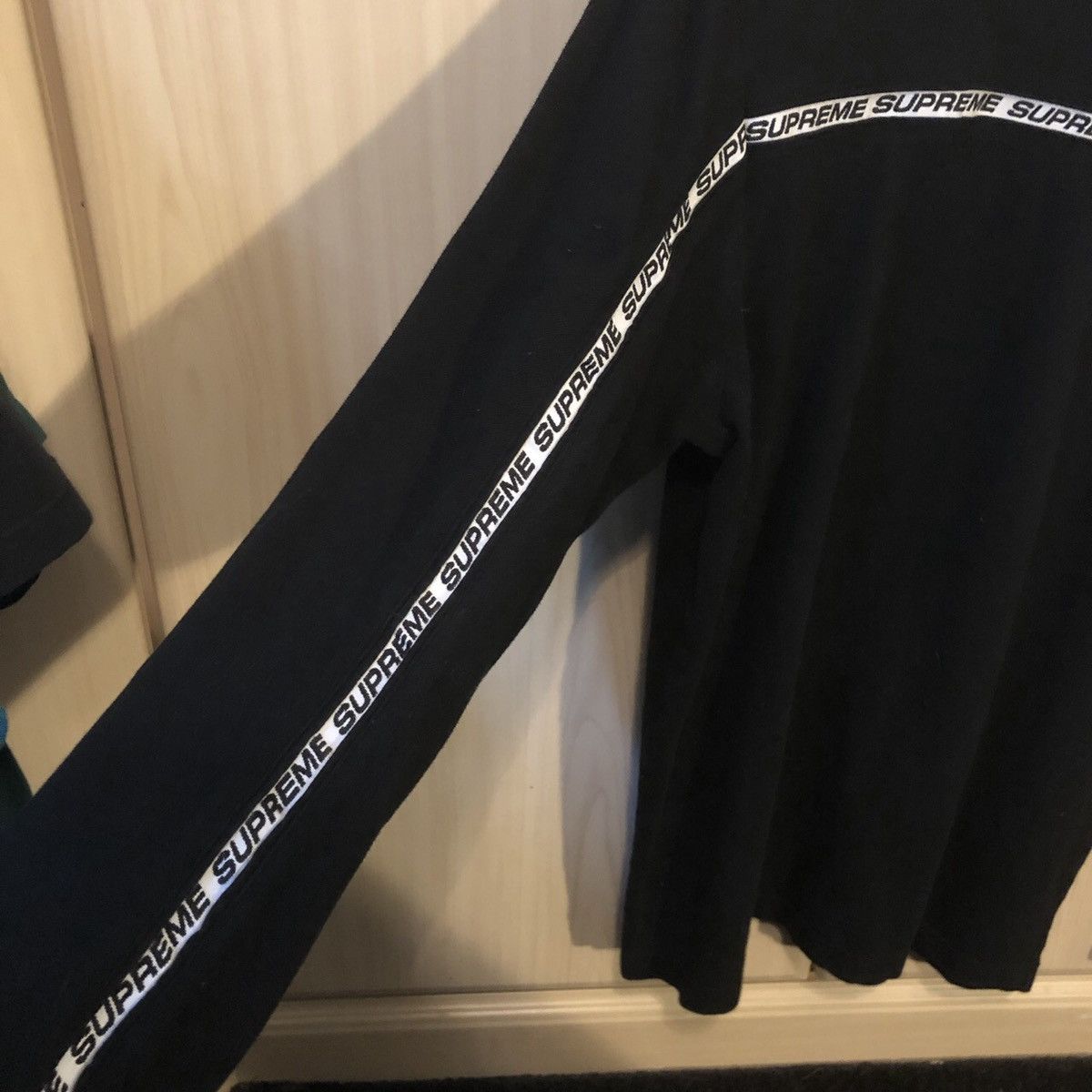 新品未使用 Supreme Tape Stripe L/S Pique Top Supreme Tape Stripe L S Pique Top | Grailed