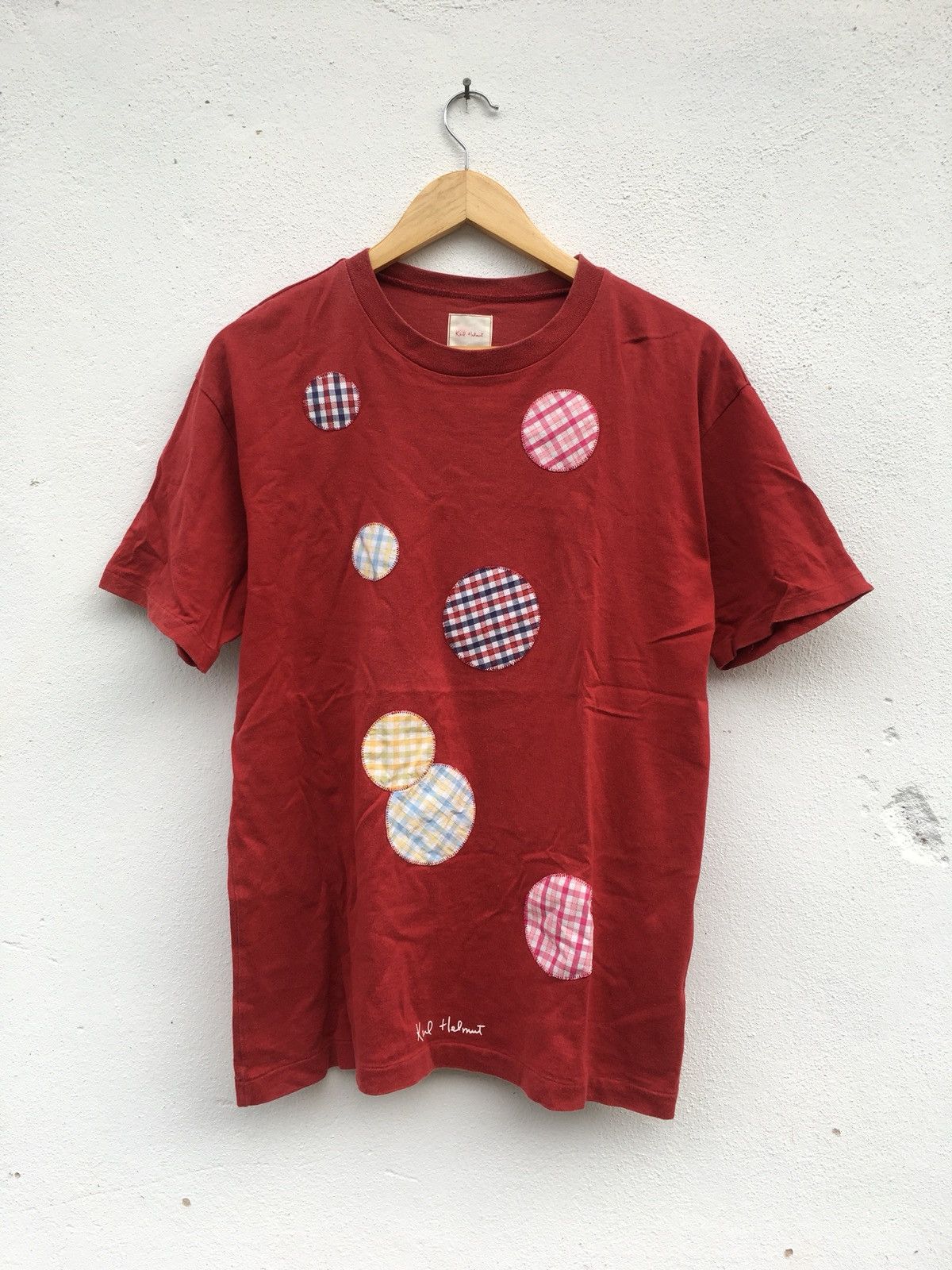 Vintage Karl Helmut Patchwork shirt design made in Japan
