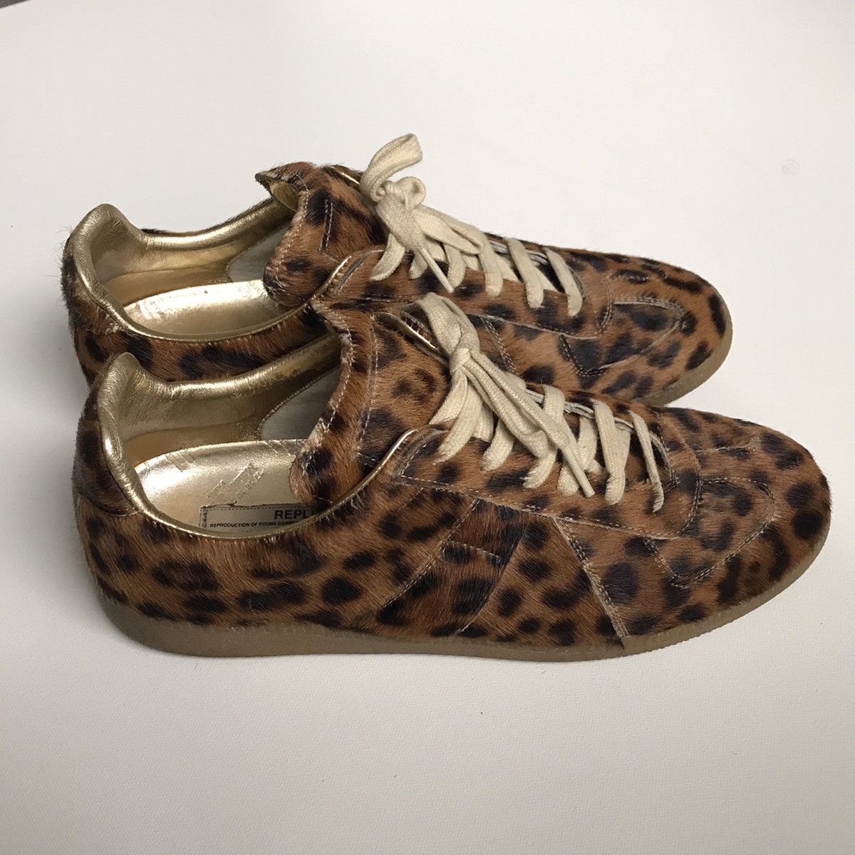 Maison Margiela Maison Margiela Replica Leopard Low Sneaker | Grailed