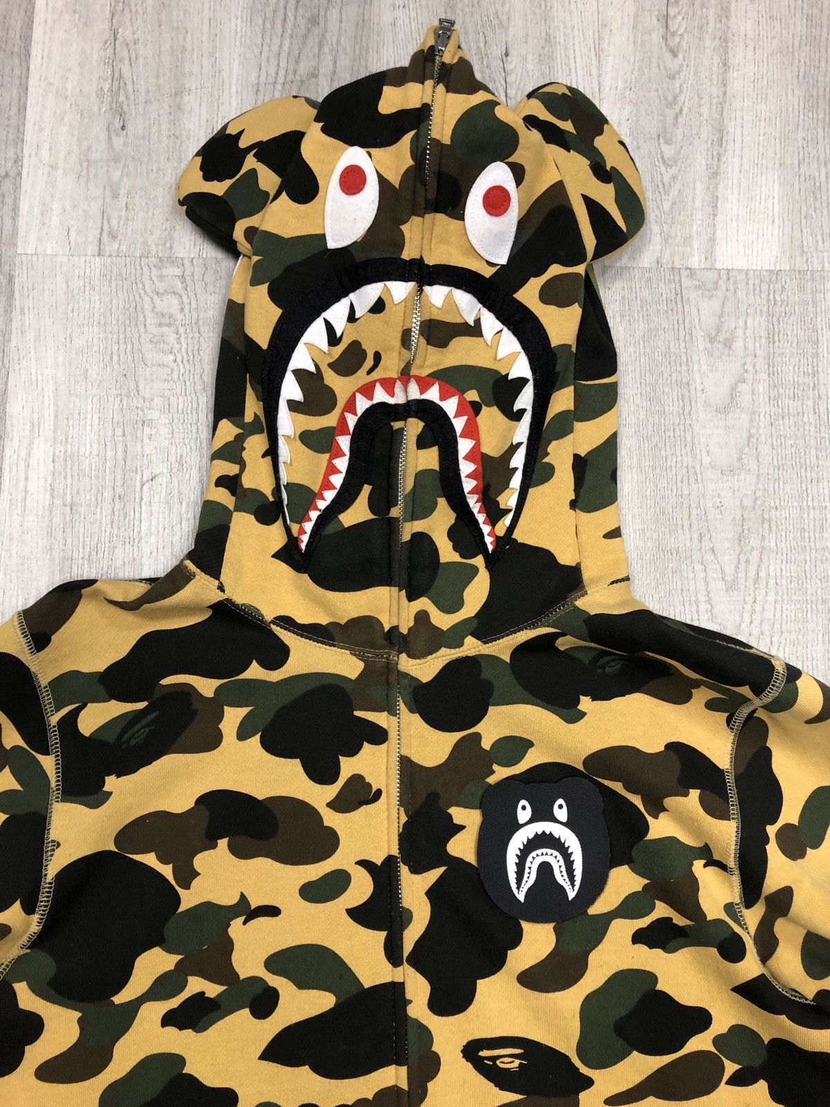 Bape hoodie hot sale with ears