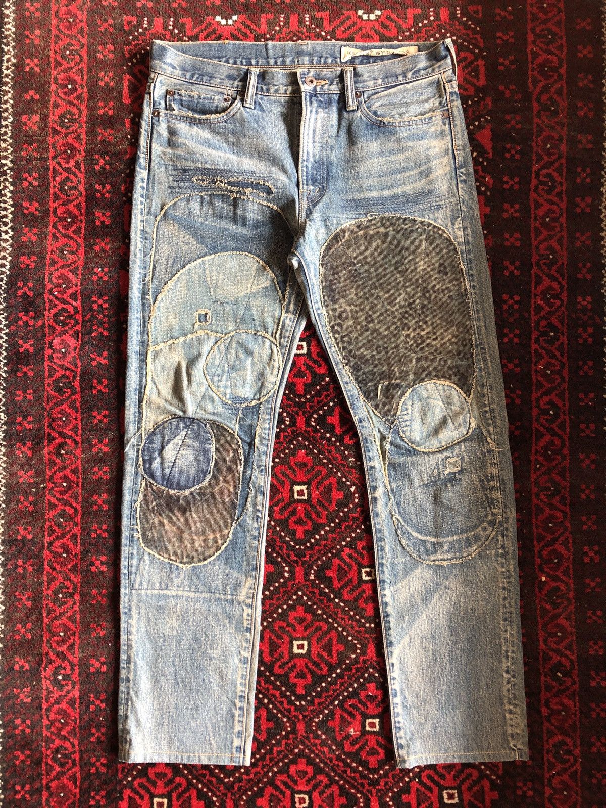 Kapital kapital Kountry Patch Work Denim Jeans | Grailed