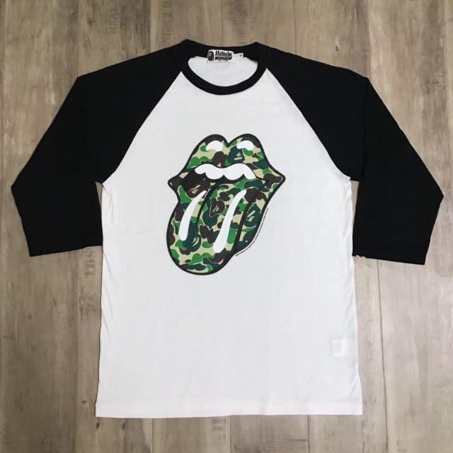 bape x Rolling Stones 3/4 Sleeve Tee XL