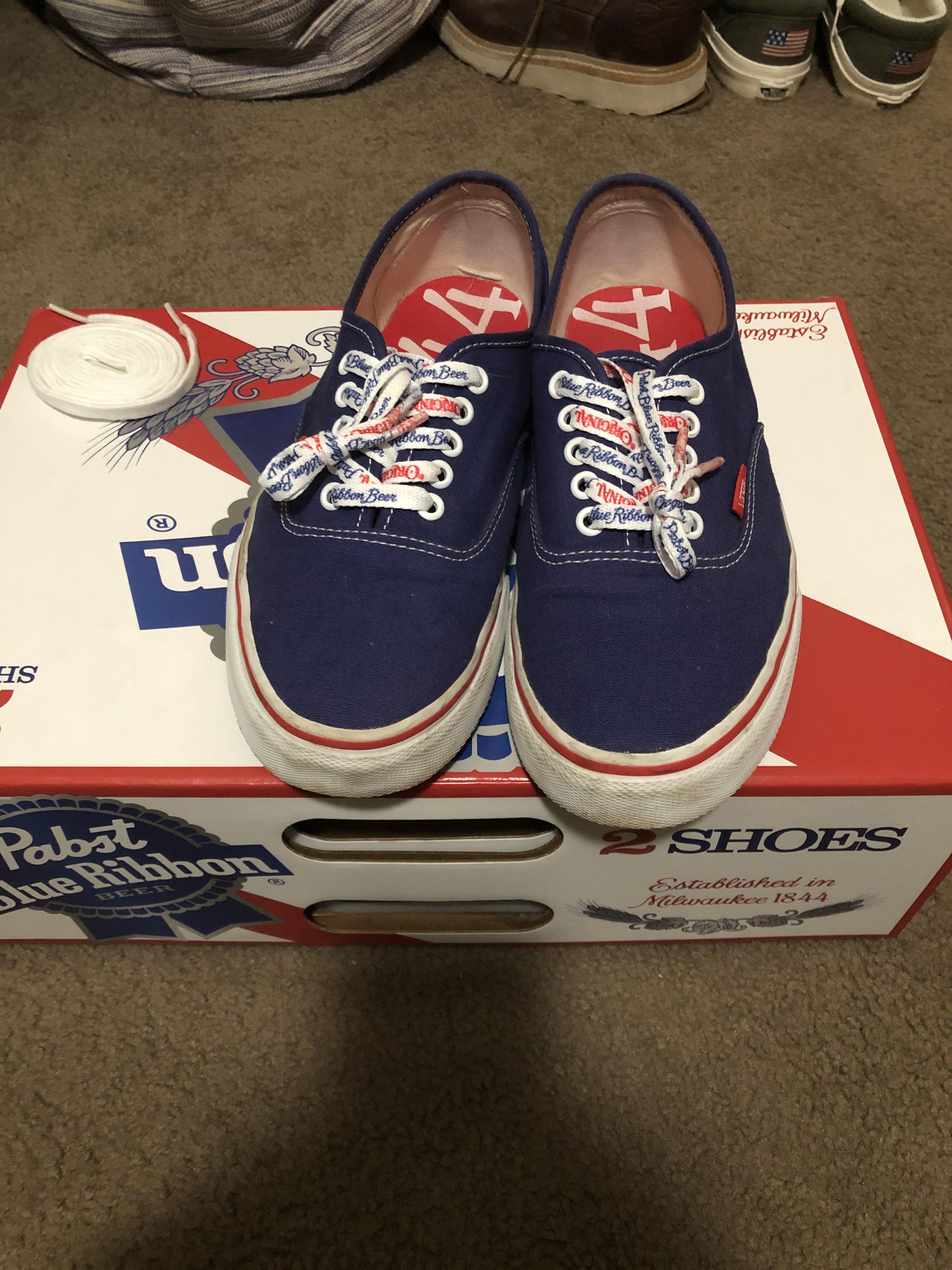 Vans Vans x Pabst Blue Ribbon pbr Authentic Grailed