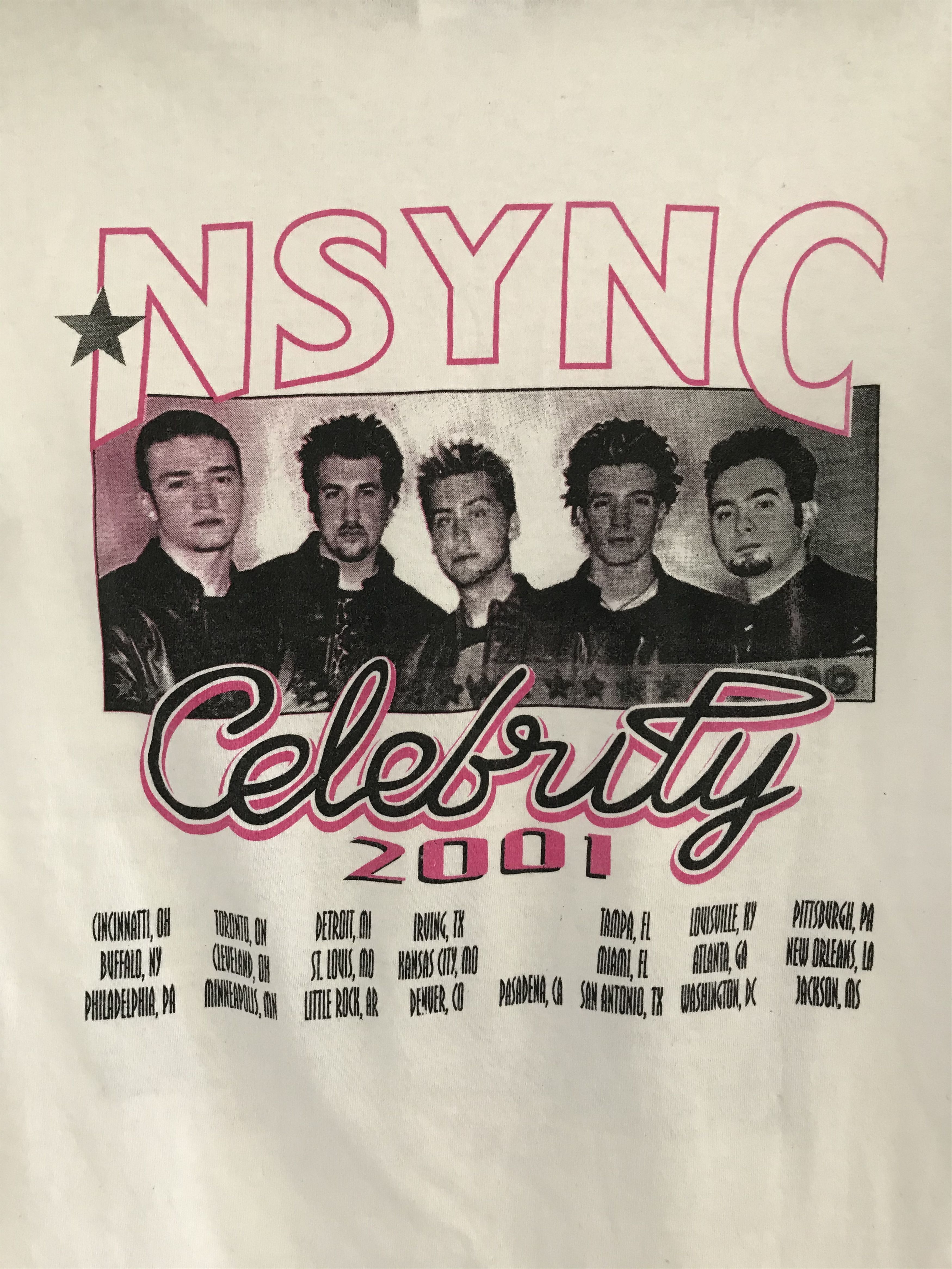 Rap Tees Vintage NSYNC Tour Tee Justin Timberlake pop boy band R&B Size US M / EU 48-50 / 2 - 7 Thumbnail