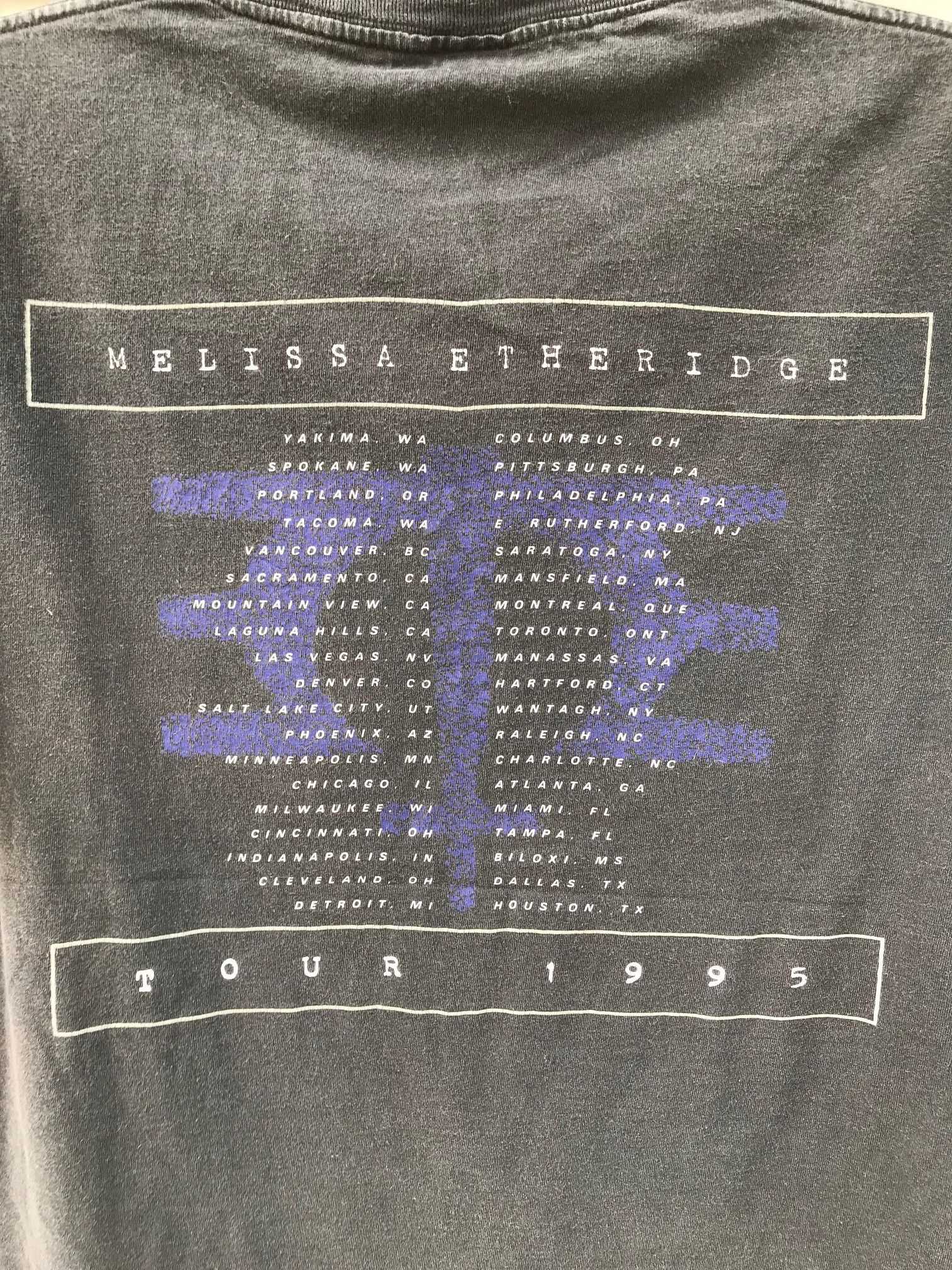 Band Tees Vintage 90s Melissa Etheridge Tour Faded Folk Country rock Size US L / EU 52-54 / 3 - 5 Thumbnail