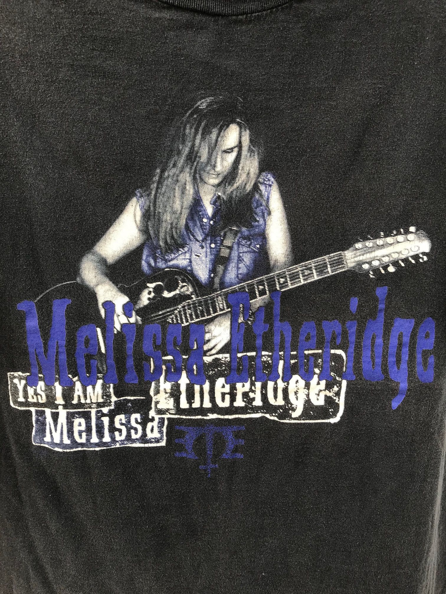 Band Tees Vintage 90s Melissa Etheridge Tour Faded Folk Country rock Size US L / EU 52-54 / 3 - 2 Thumbnail