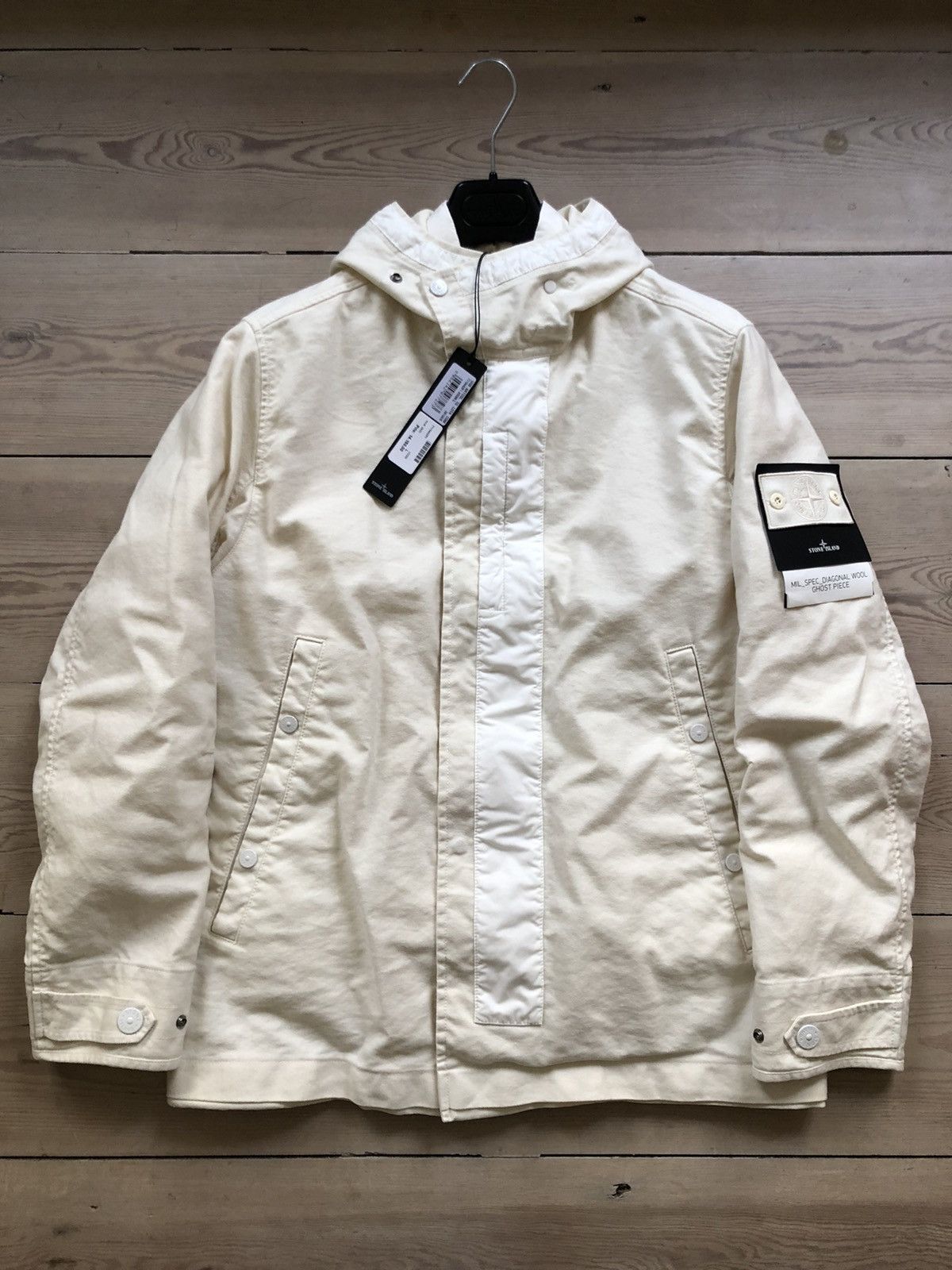 Stone island mil spec diagonal wool ghost piece online