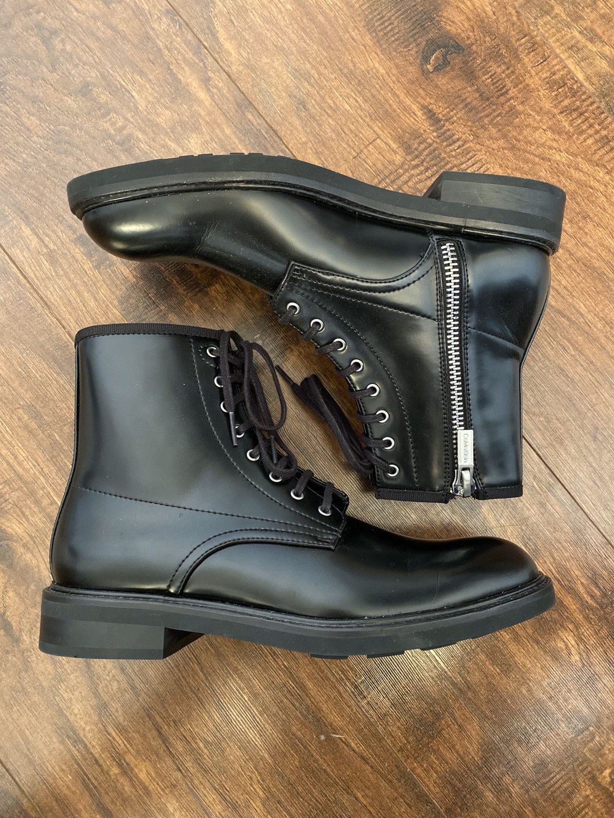 Calvin klein keeler box cheap leather boots