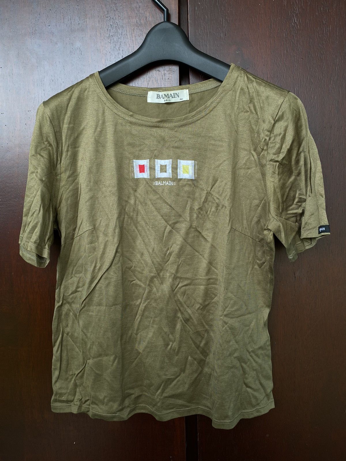 BALMAIN T SHIRT BALMAIN SPELL OUT T SHIRT