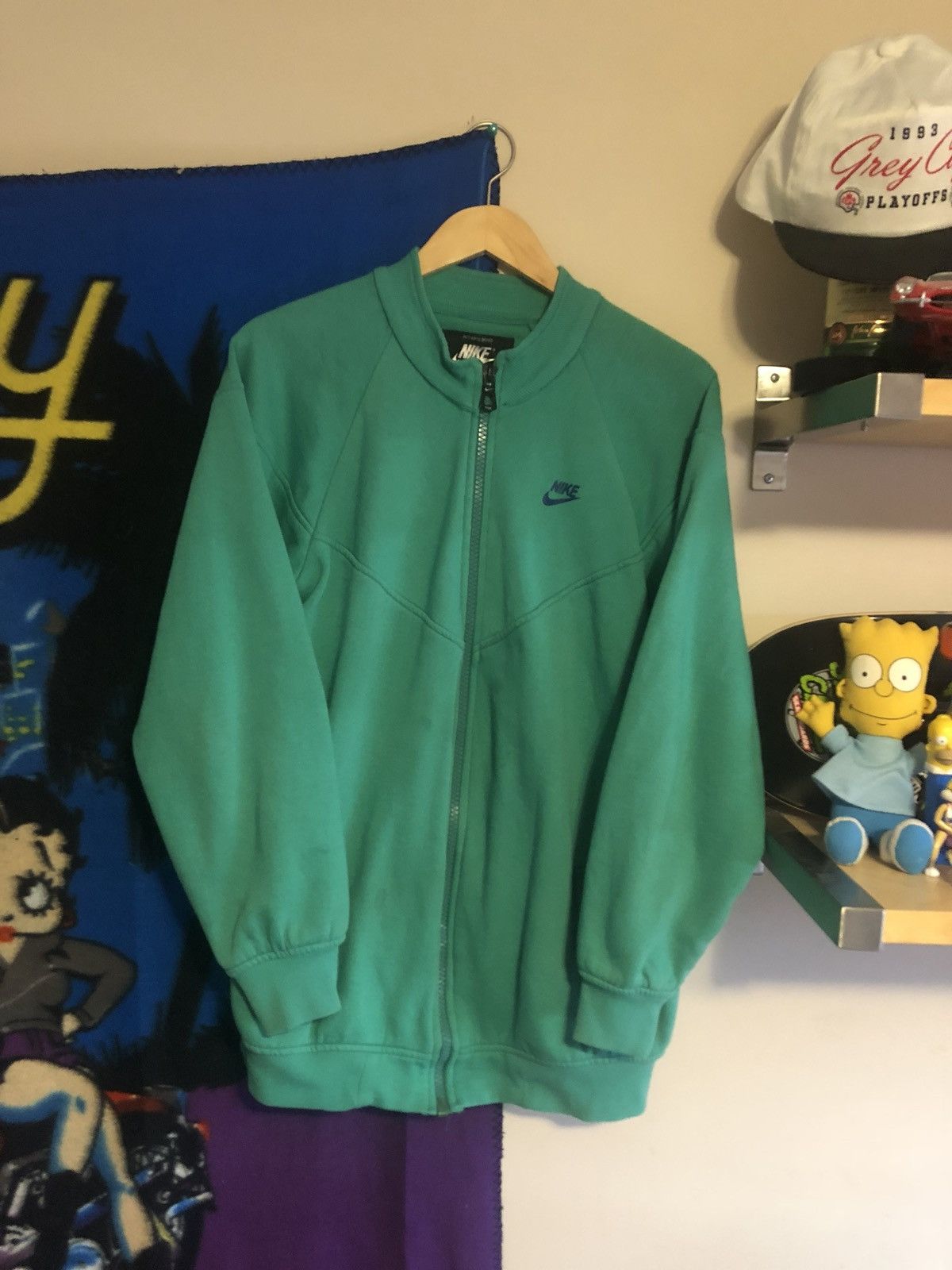 Nike Vintage Teal Nike Zip Up Sweater Size Large Size US L / EU 52-54 / 3 - 1 Preview