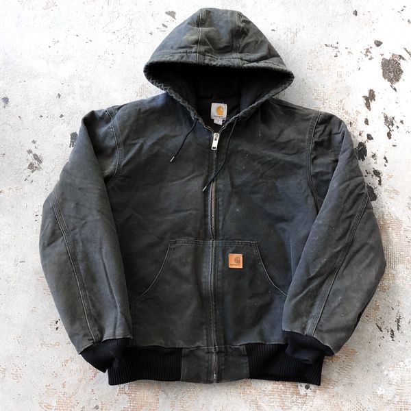 Vintage Vintage Hooded Carhartt Work Jacket Size M Grailed