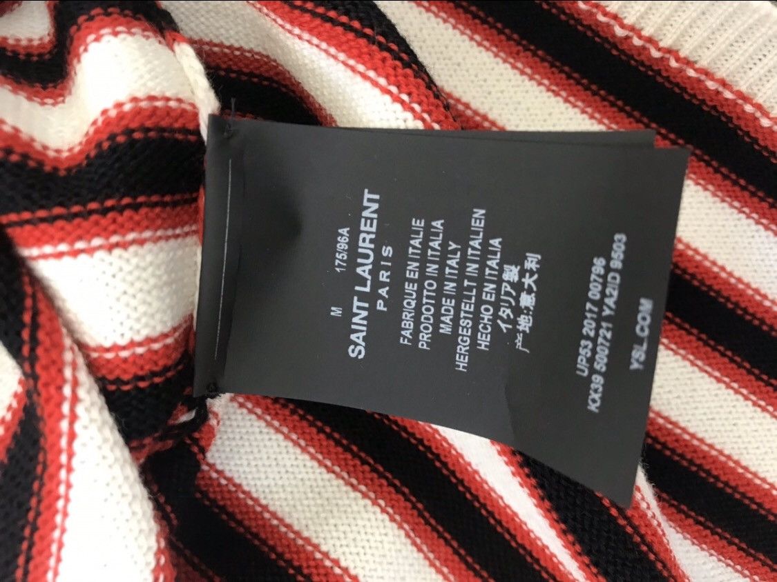 Saint Laurent Paris Saint Laurent Striped Sailor Knitted Sweater Size US M / EU 48-50 / 2 - 4 Thumbnail
