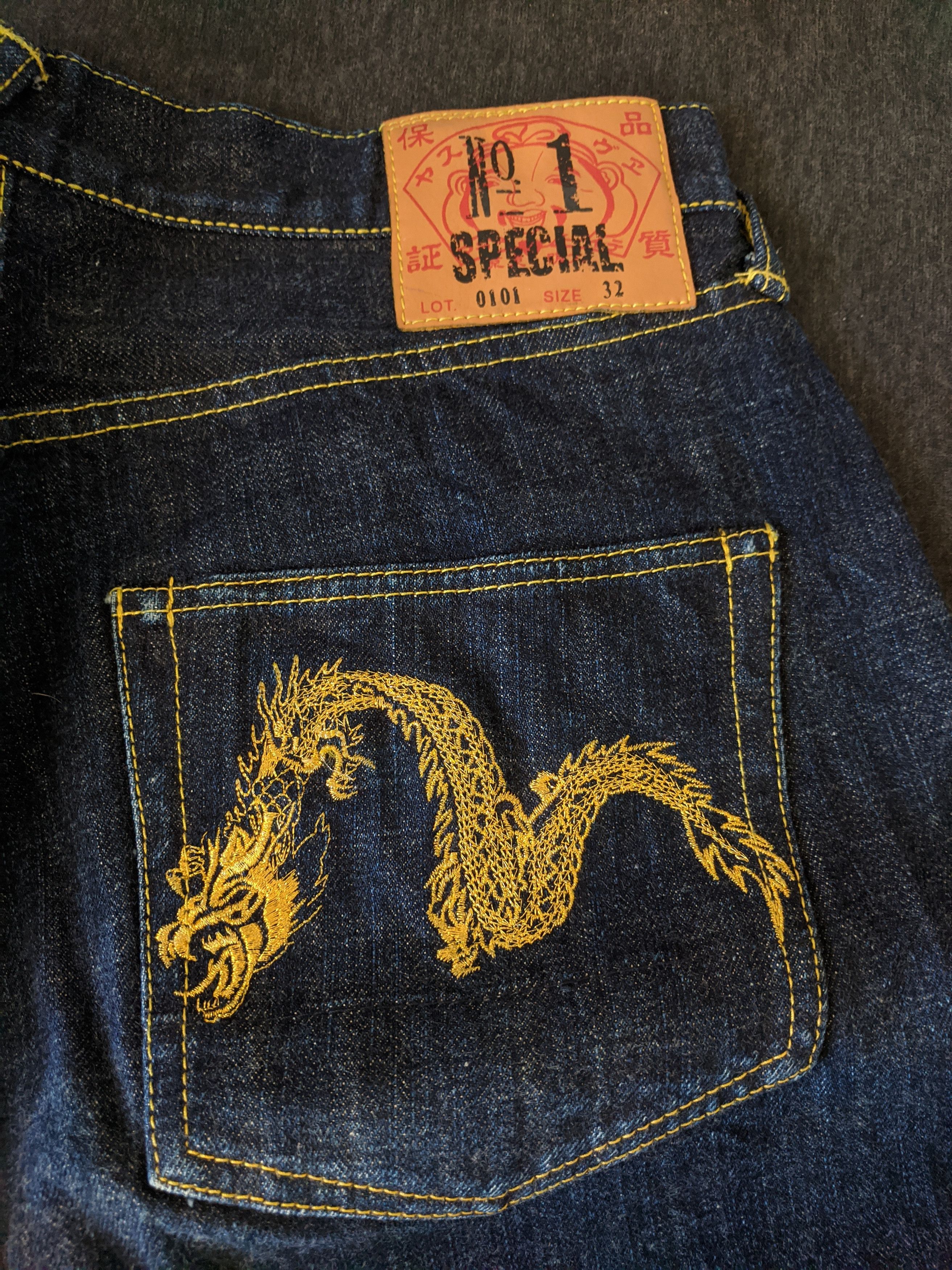 Evisu Evisu Jeans No. 1 Special Denim Lot 0101 vintage rare Evisu Evisu Jeans No. 1 Special Denim Lot 0101 vintage rare