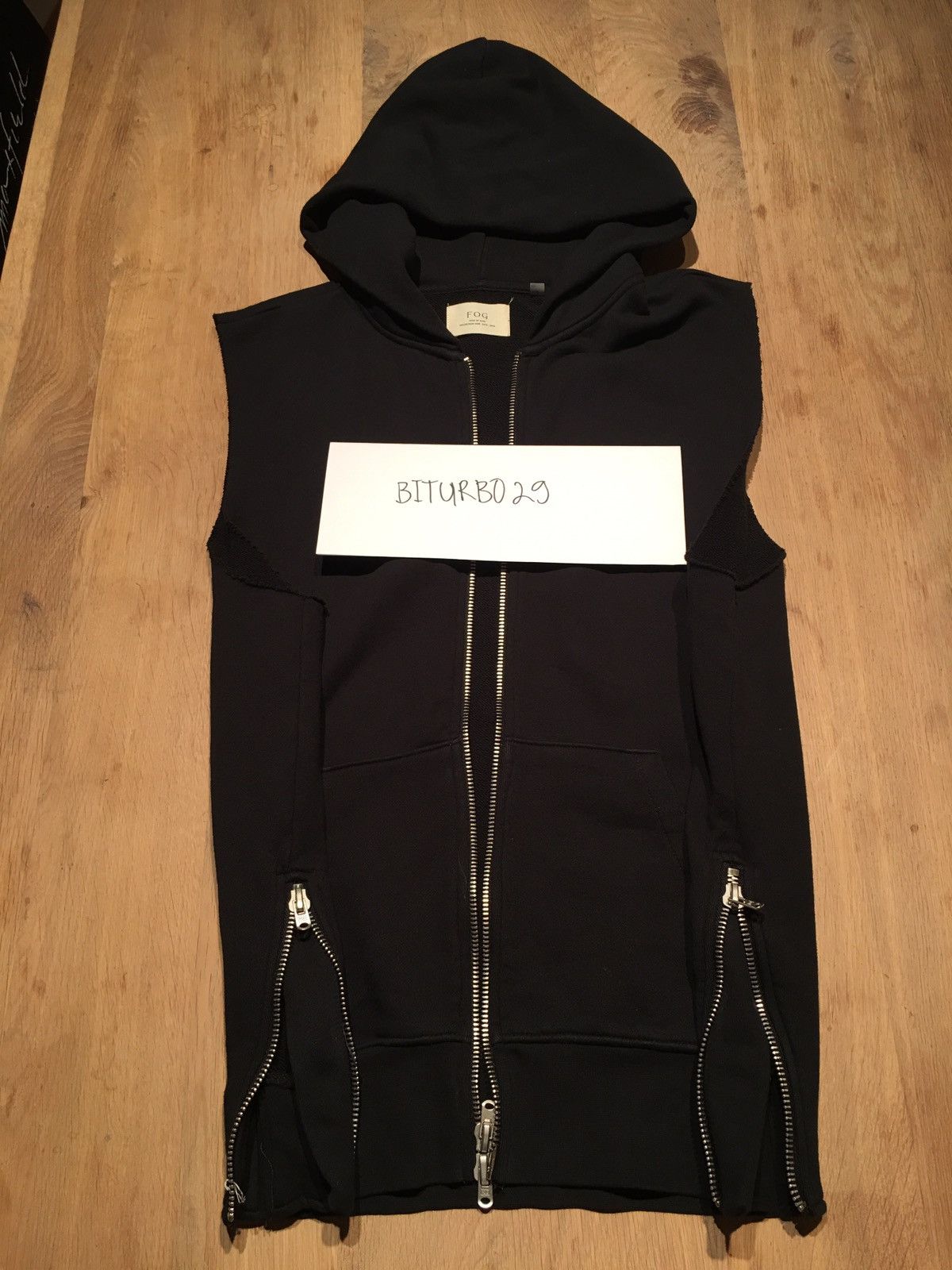 Fear of God FOG Sleeveless Hoodie Grailed