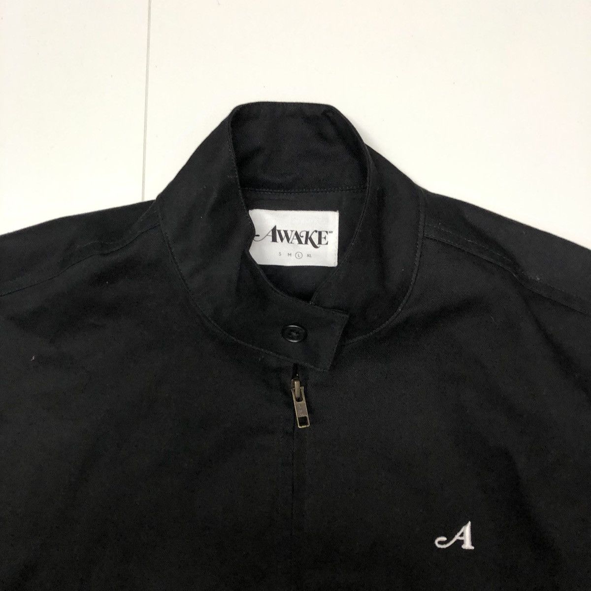 awake ny split logo patch jacket