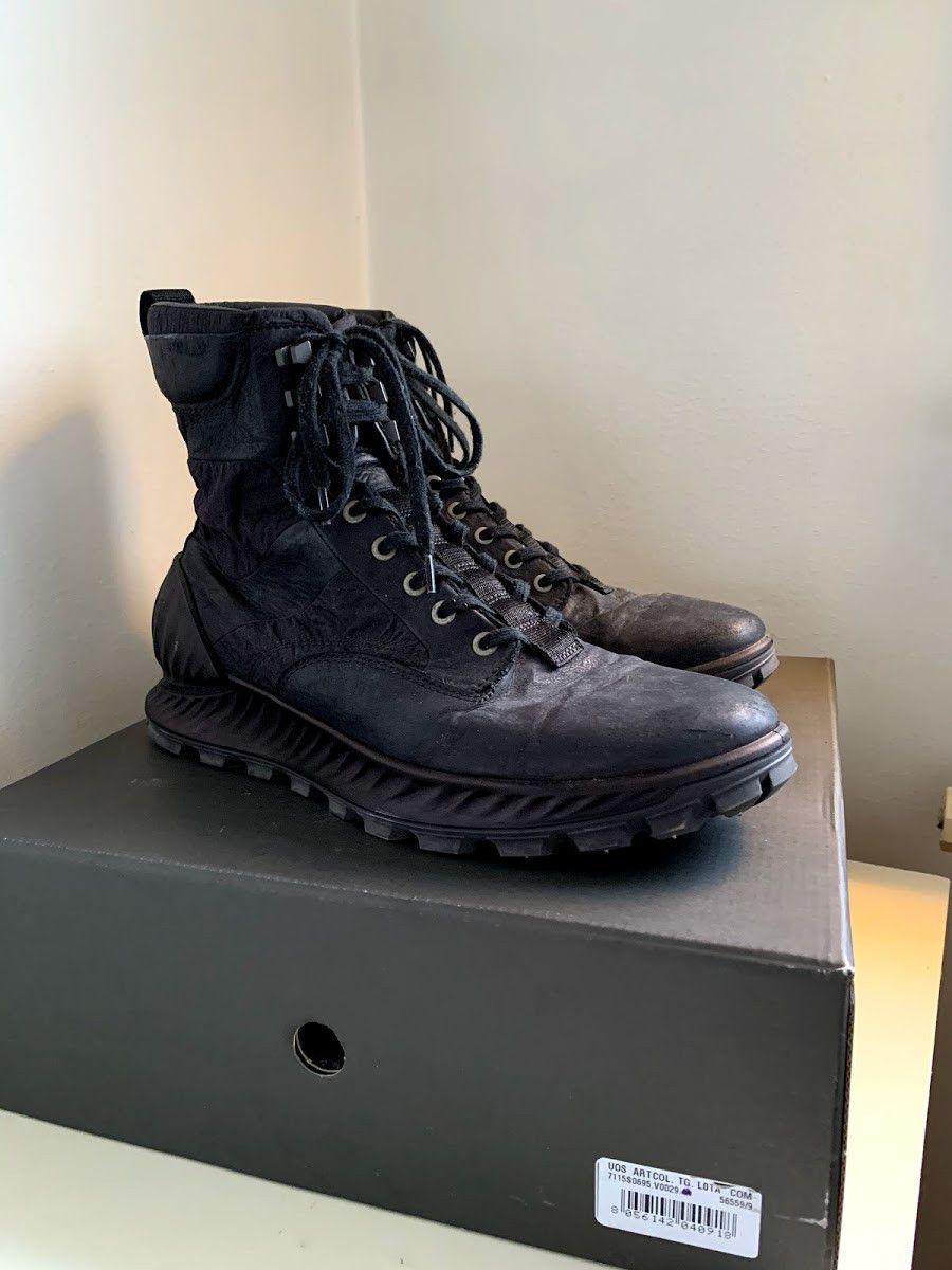 Ecco Stone Island Stone Island x Ecco Dyneema Leather Boots Grailed