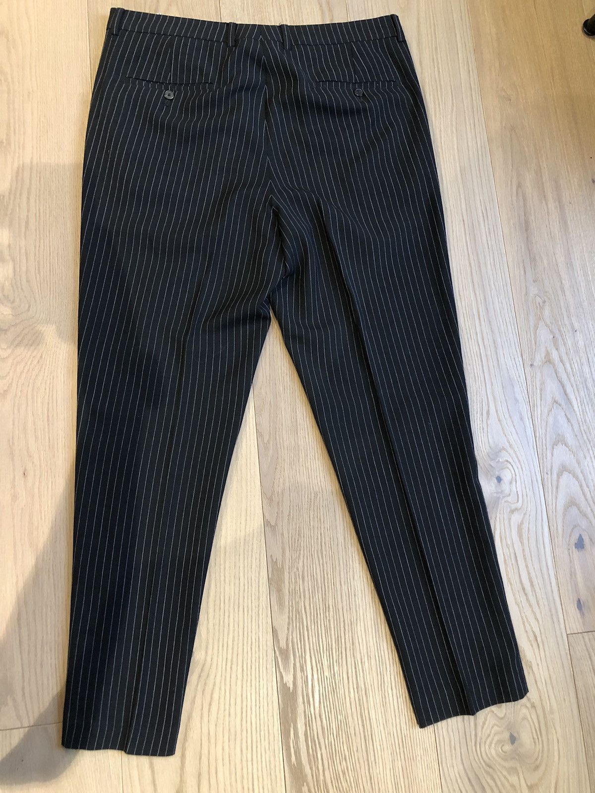 AMI AMI Pinstripe Carrot Fit Trouser Size US 34 / EU 50 - 2 Thumbnail
