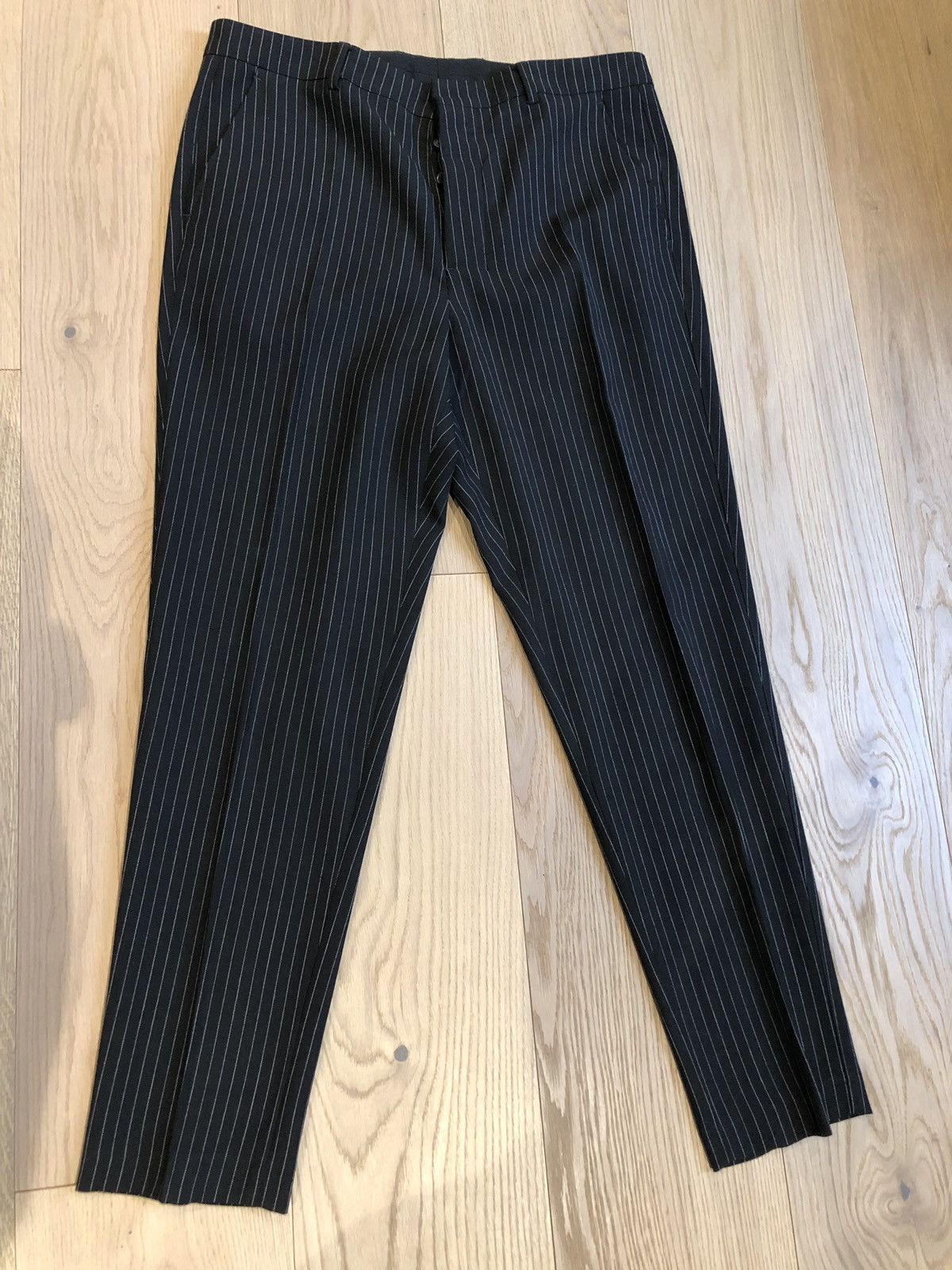 AMI AMI Pinstripe Carrot Fit Trouser Size US 34 / EU 50 - 1 Thumbnail