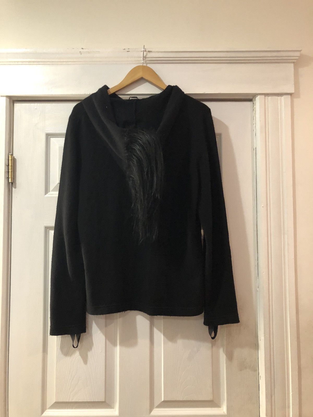 Helmut Lang AW03 Mohawk bondage hoodie