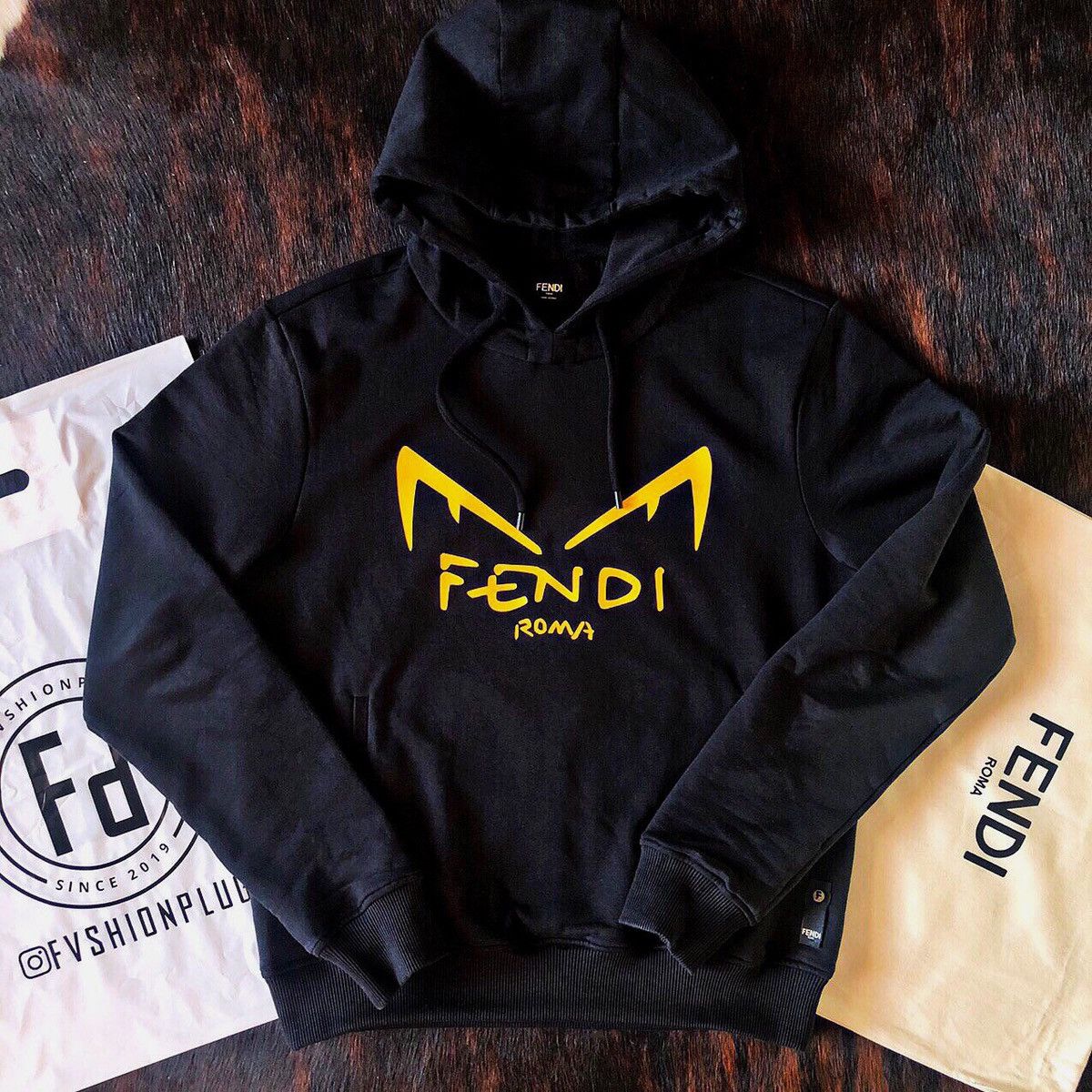 Fendi Fendi diabolic eyes hoodie Grailed