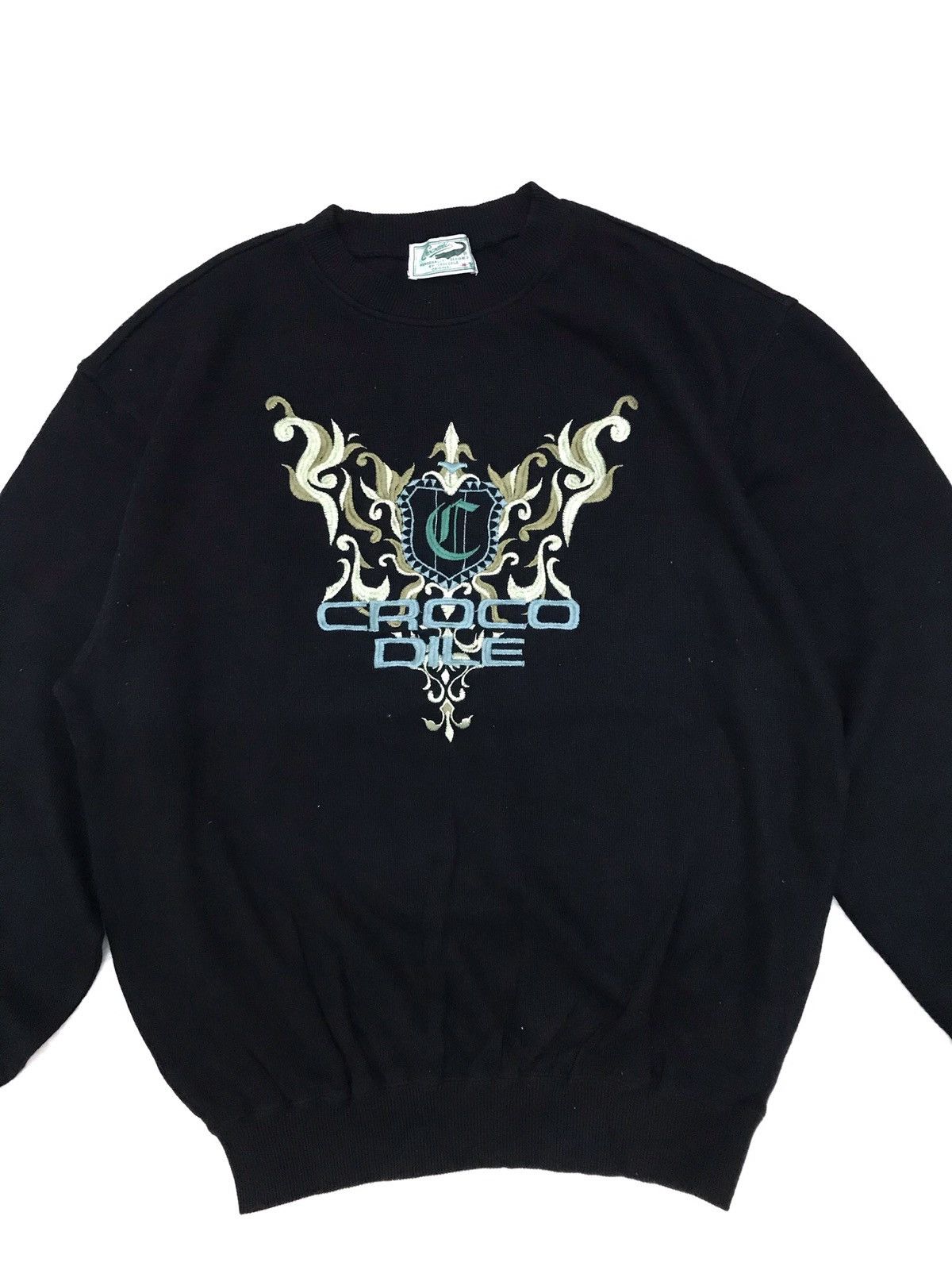 Vintage Vintage 90s Crocodile Embroidered Spell Out Sweatshirt Size US M / EU 48-50 / 2 - 2 Thumbnail
