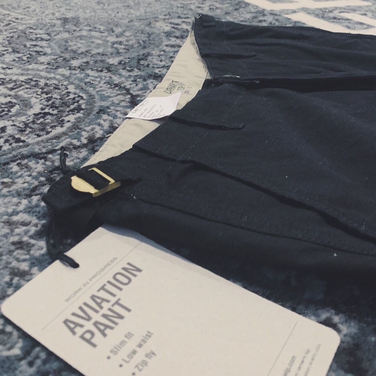 Carhartt Wip Carhartt WIP Aviation Ripstop Cargo Pants in Black Size US 30 / EU 46 - 3 Thumbnail