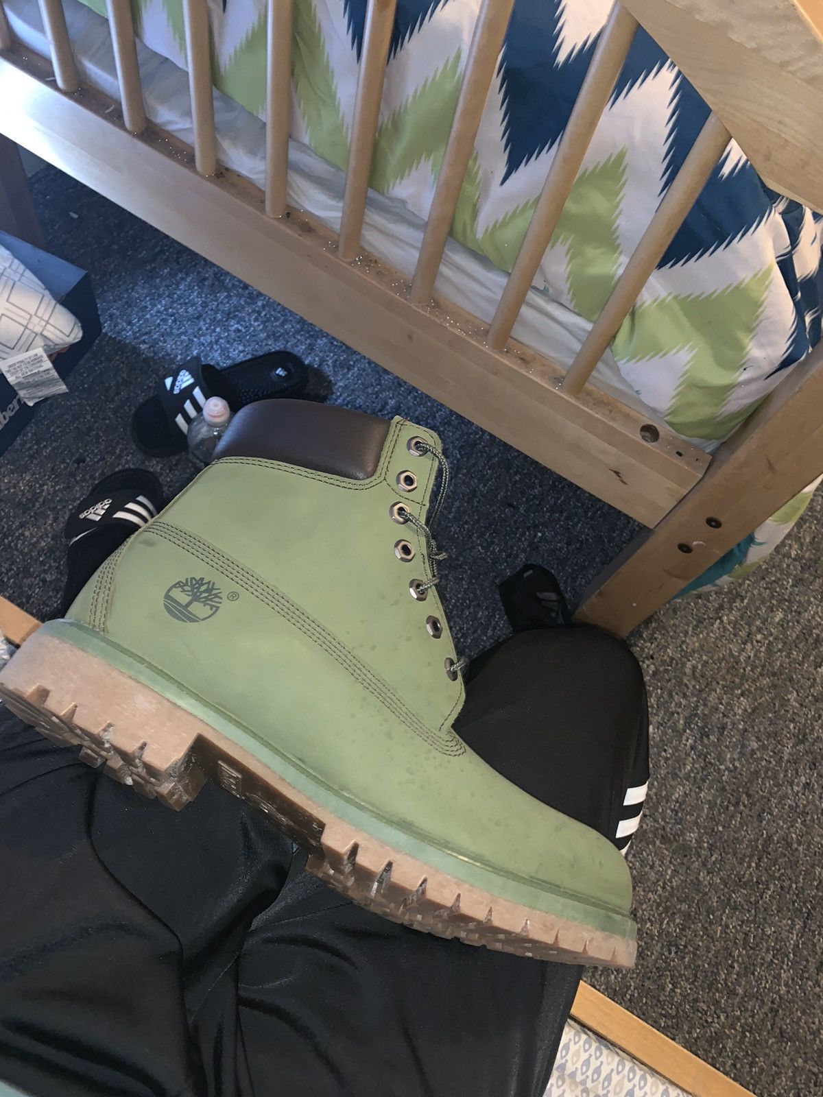 Forest green timbs clearance
