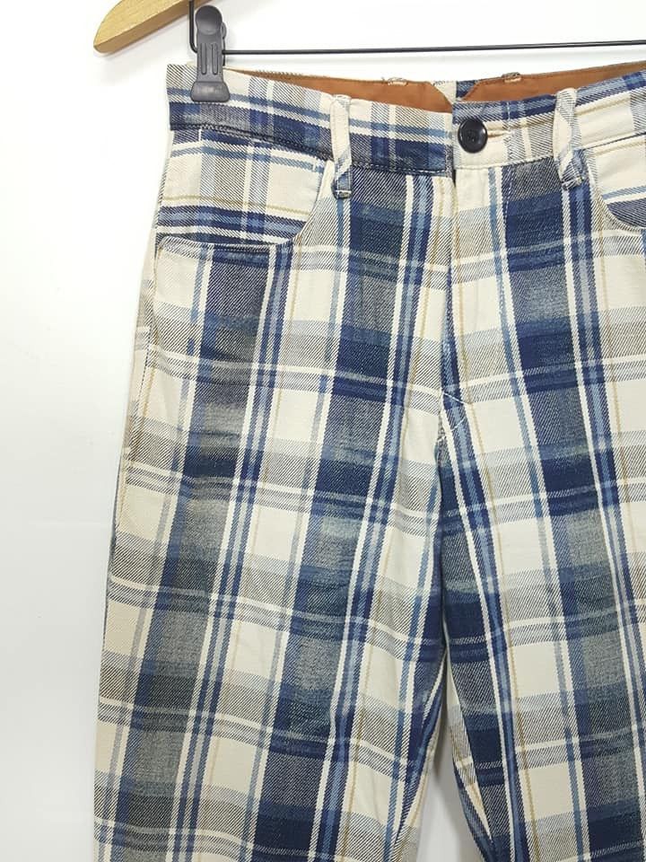 Kapital KAPITAL Gradient Plaid Mid Rise Pant by Kiro Hirata Size US 28 / EU 44 - 4 Thumbnail