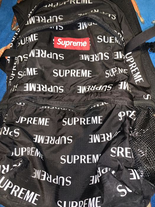 Supreme Fw16 3m reflective repeat backpack | Grailed